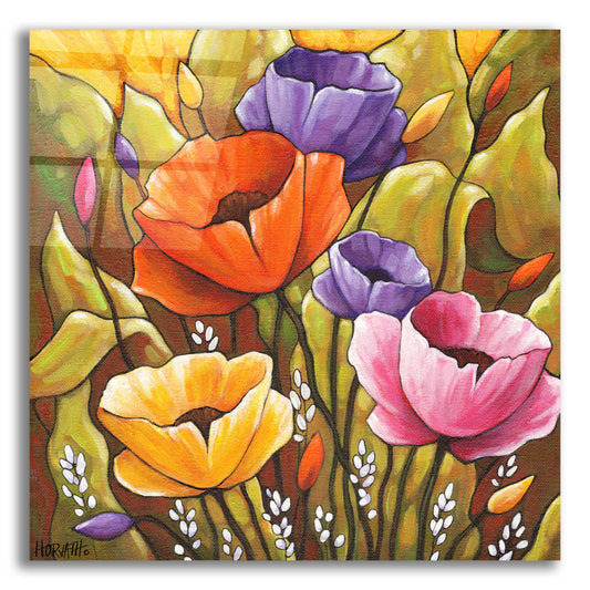 Epic Art 'Flowers 1' by Cathy Horvath-Buchanan, Acrylic Glass Wall Art