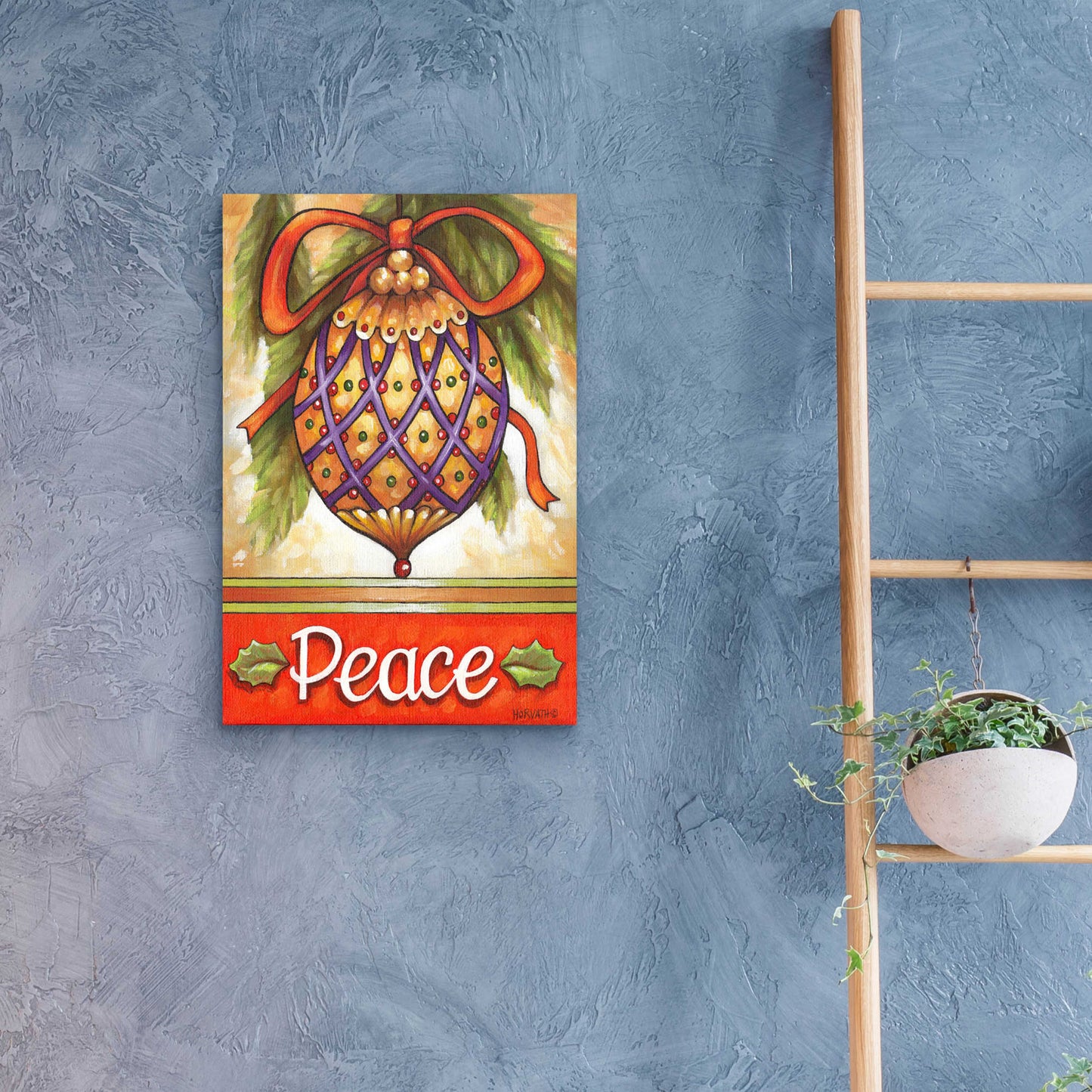 Epic Art 'Peace Ornament' by Cathy Horvath-Buchanan, Acrylic Glass Wall Art,16x24