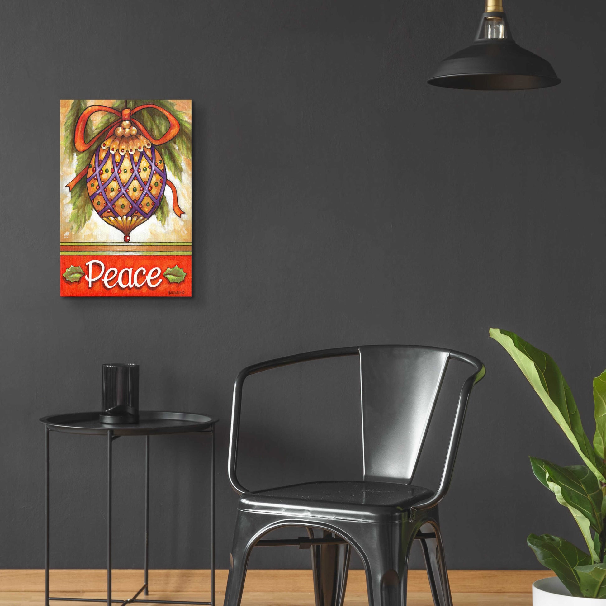 Epic Art 'Peace Ornament' by Cathy Horvath-Buchanan, Acrylic Glass Wall Art,16x24