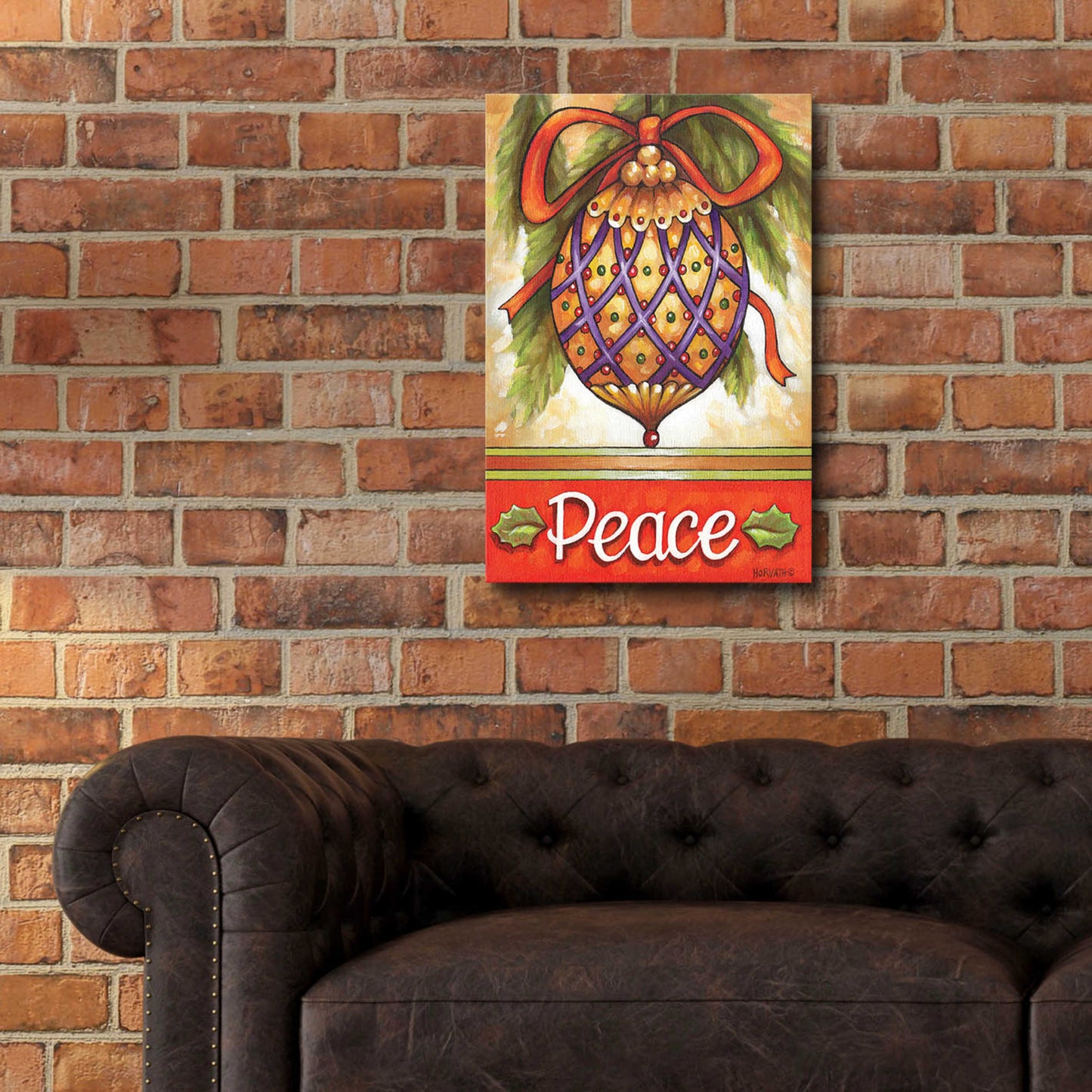 Epic Art 'Peace Ornament' by Cathy Horvath-Buchanan, Acrylic Glass Wall Art,16x24