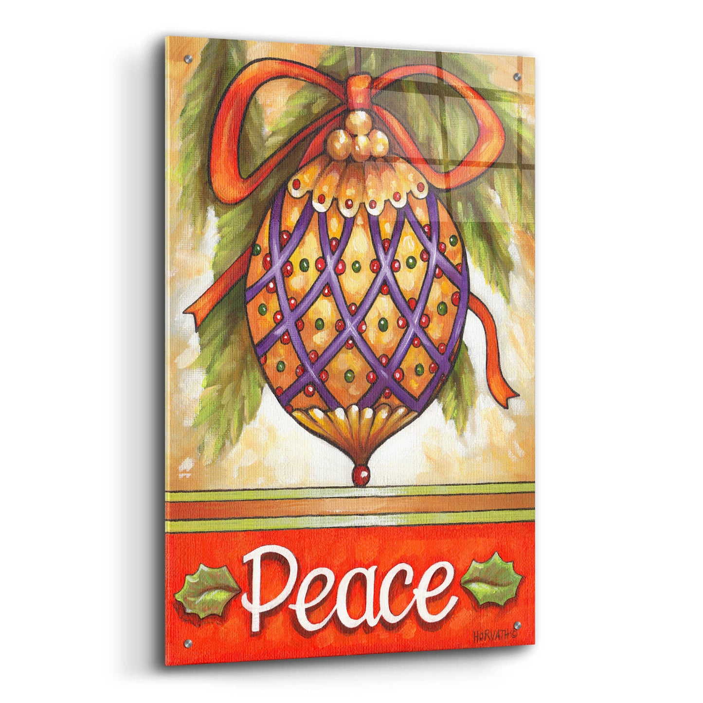 Epic Art 'Peace Ornament' by Cathy Horvath-Buchanan, Acrylic Glass Wall Art,24x36