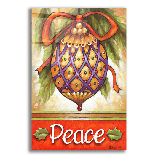 Epic Art 'Peace Ornament' by Cathy Horvath-Buchanan, Acrylic Glass Wall Art