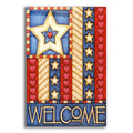 Epic Art 'American Star Welcome' by Cathy Horvath-Buchanan, Acrylic Glass Wall Art
