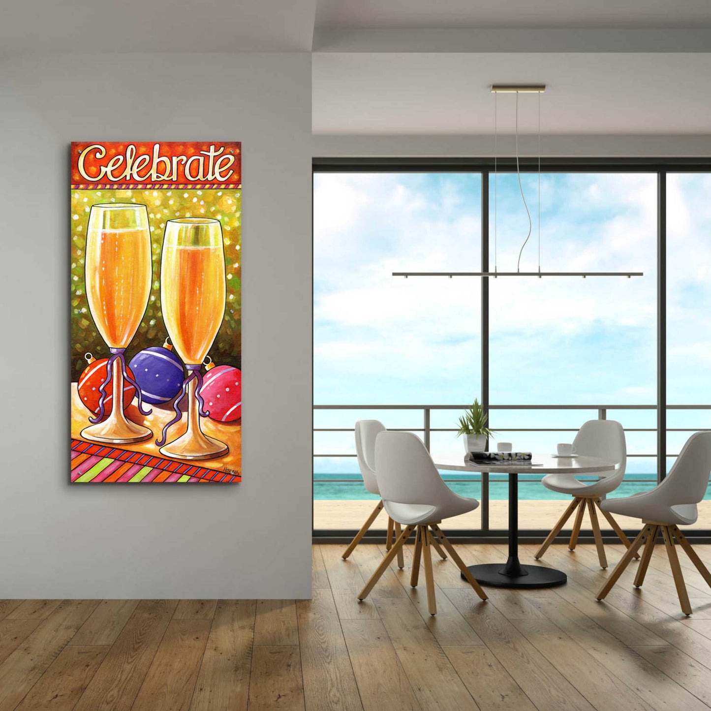 Epic Art 'Celebrate' by Cathy Horvath-Buchanan, Acrylic Glass Wall Art,24x48