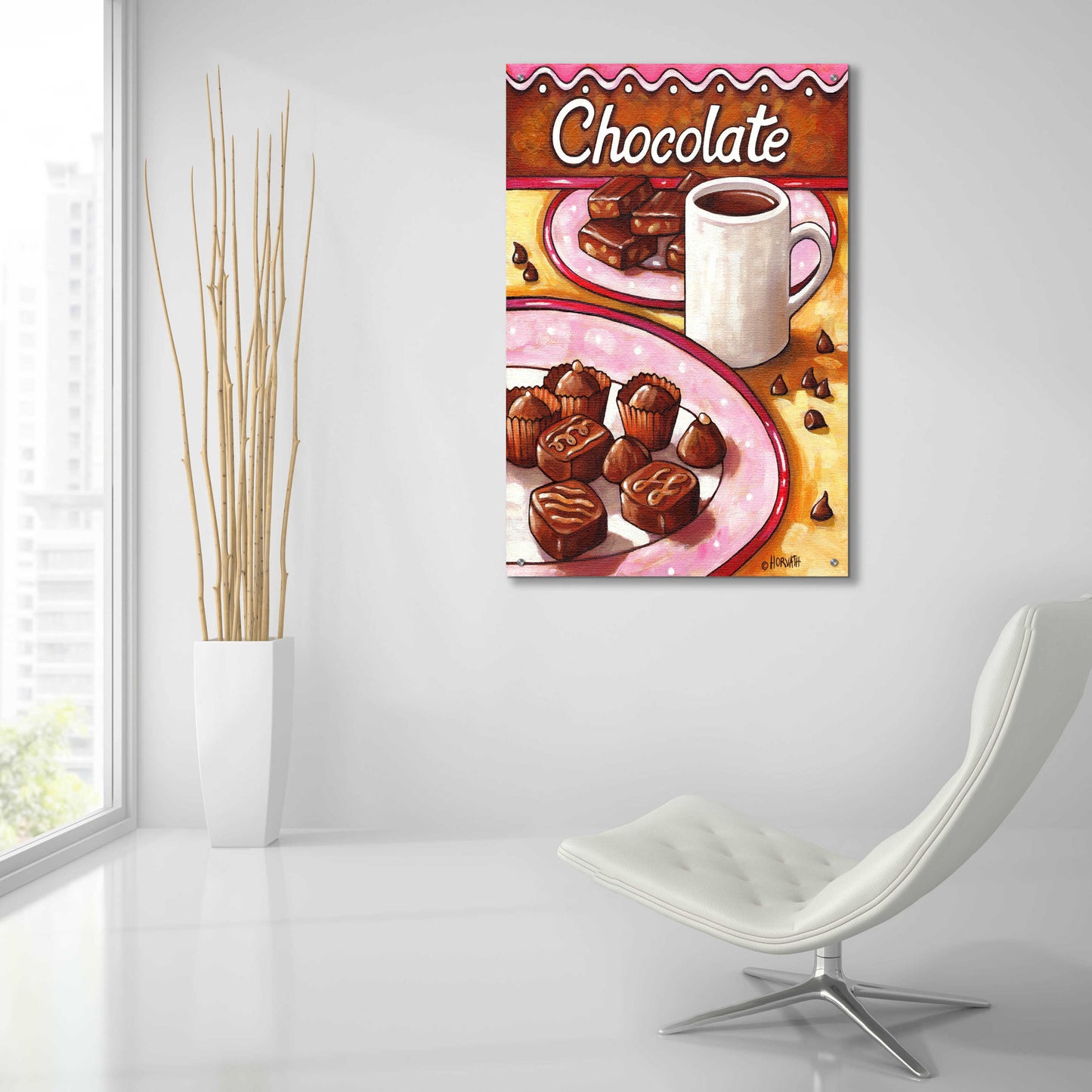 Epic Art 'Chocolate' by Cathy Horvath-Buchanan, Acrylic Glass Wall Art,24x36