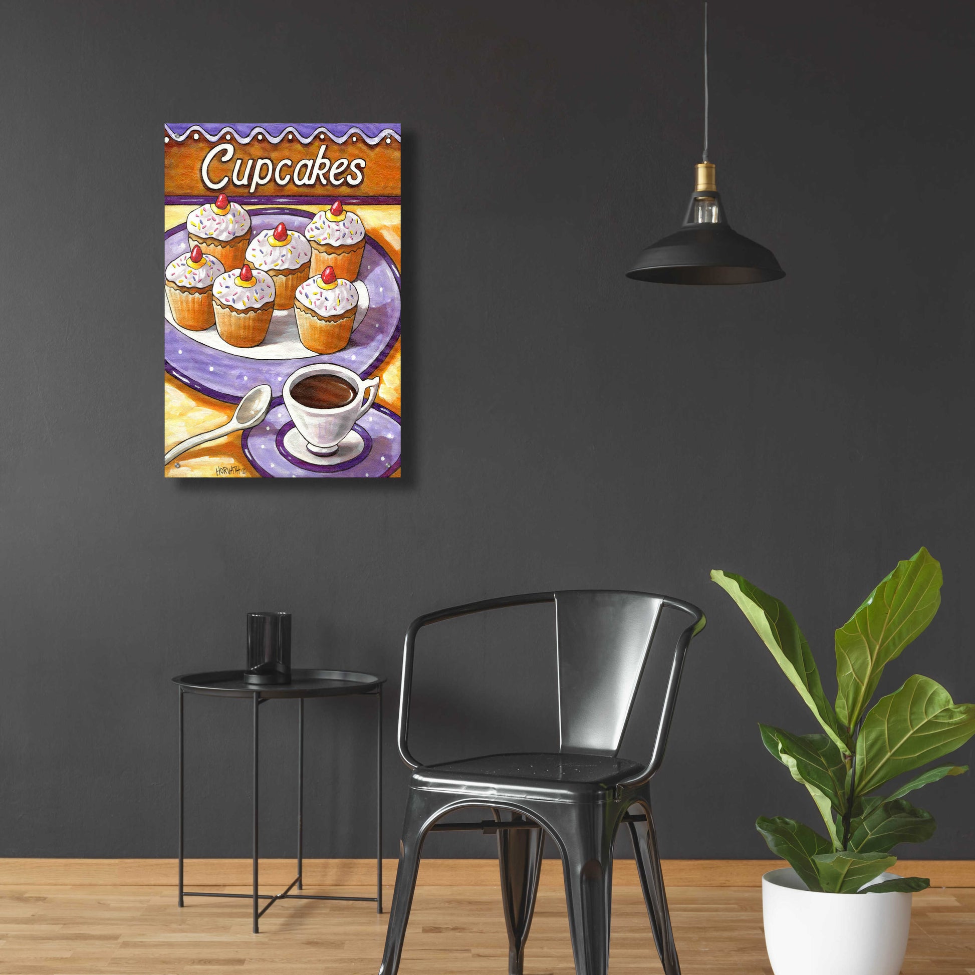 Epic Art 'Cupcakes' by Cathy Horvath-Buchanan, Acrylic Glass Wall Art,24x36