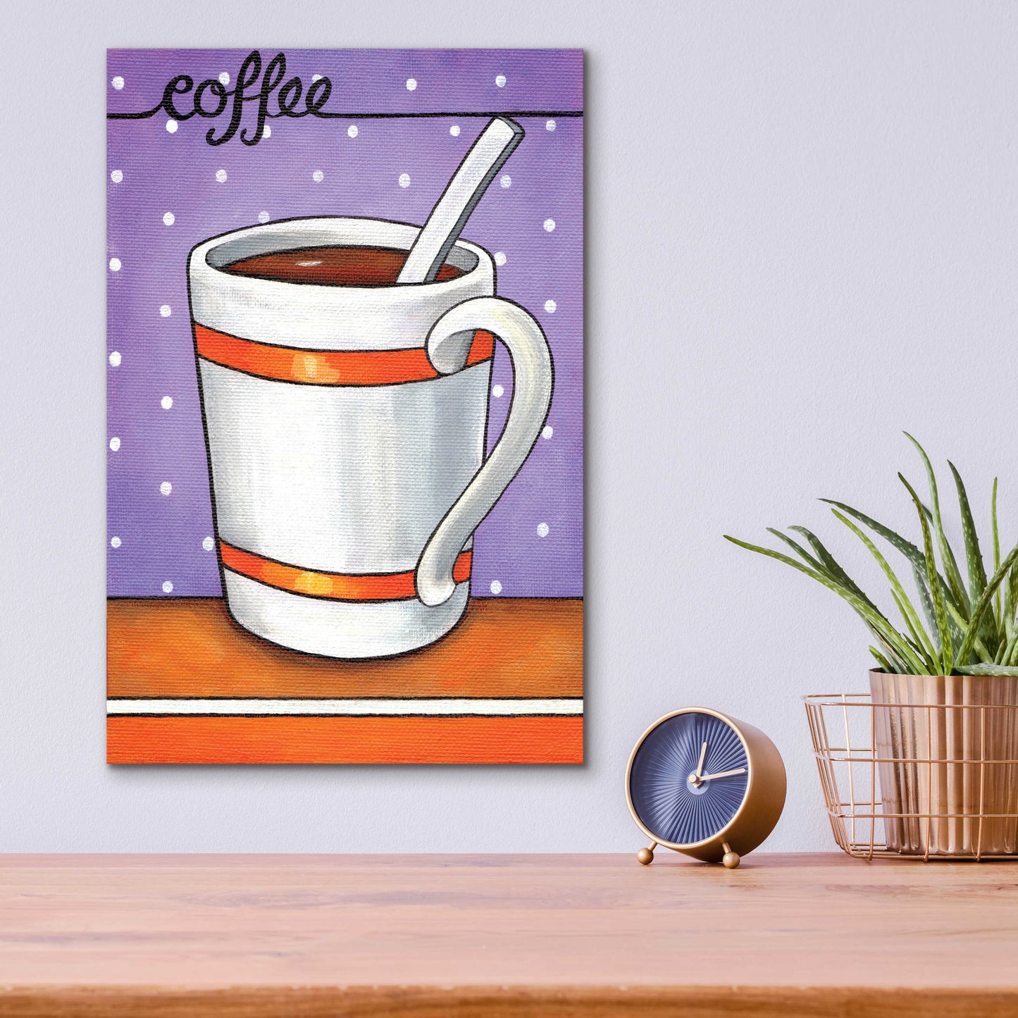 Epic Art 'Good Morning Cafe Coffee' by Cathy Horvath-Buchanan, Acrylic Glass Wall Art,12x16