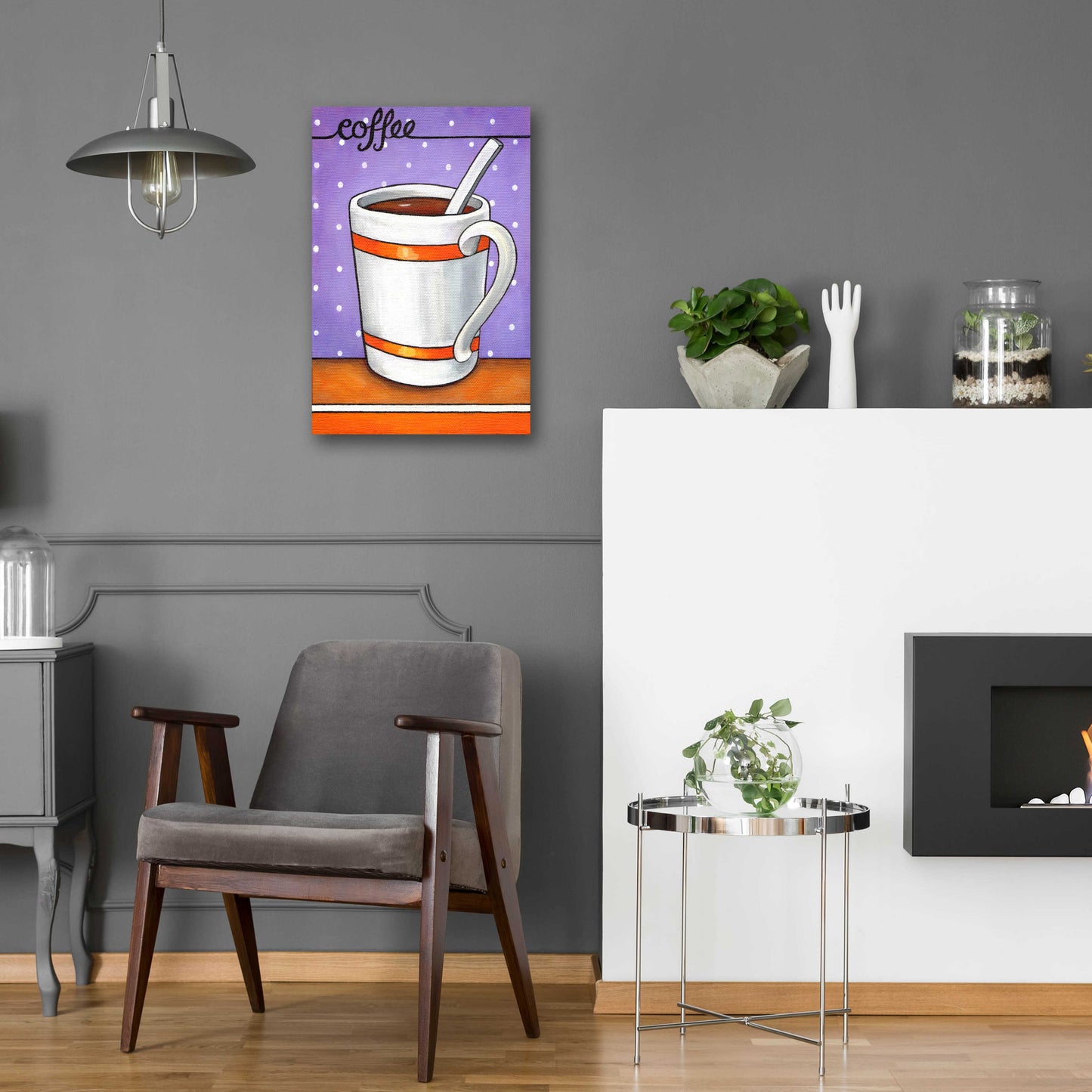 Epic Art 'Good Morning Cafe Coffee' by Cathy Horvath-Buchanan, Acrylic Glass Wall Art,16x24