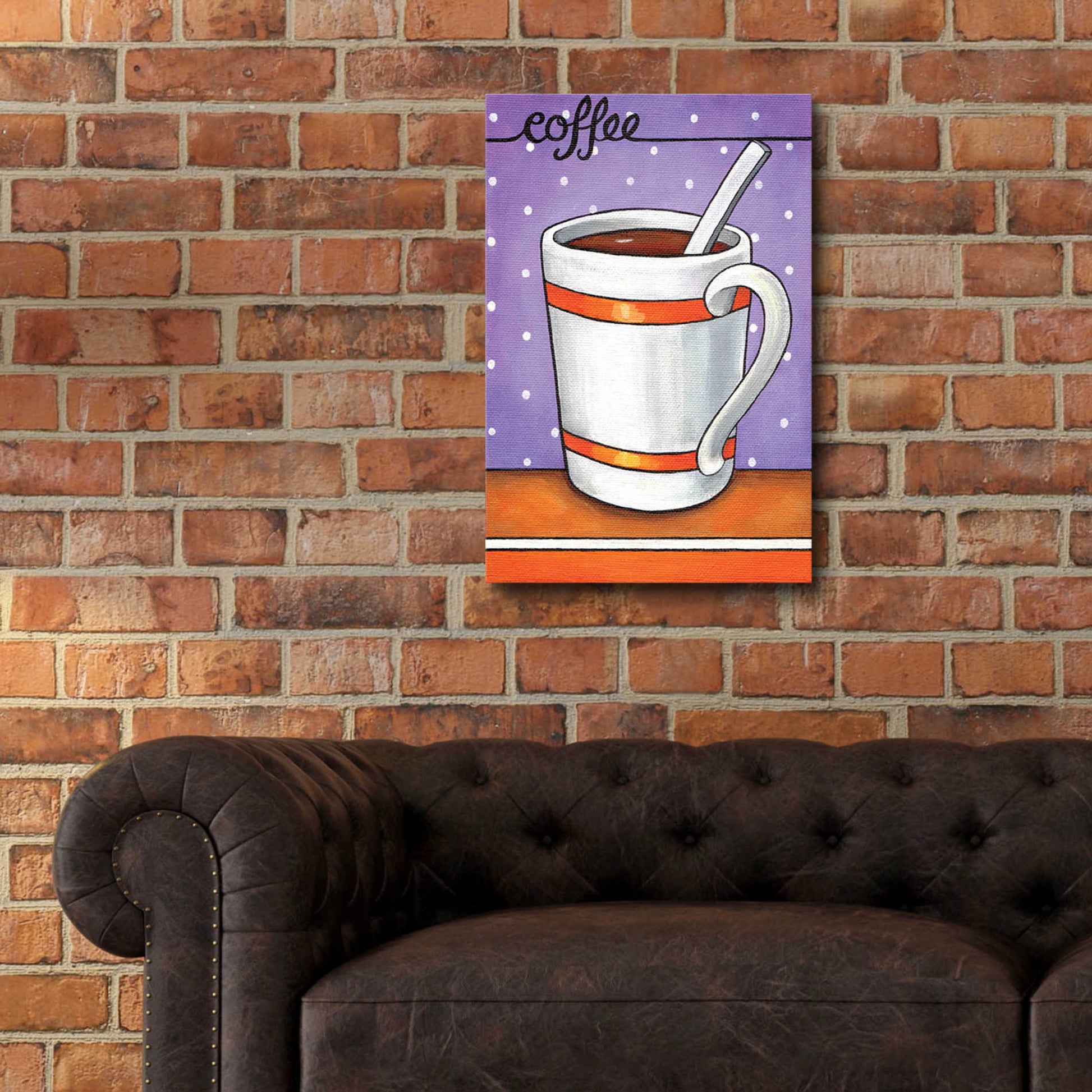 Epic Art 'Good Morning Cafe Coffee' by Cathy Horvath-Buchanan, Acrylic Glass Wall Art,16x24