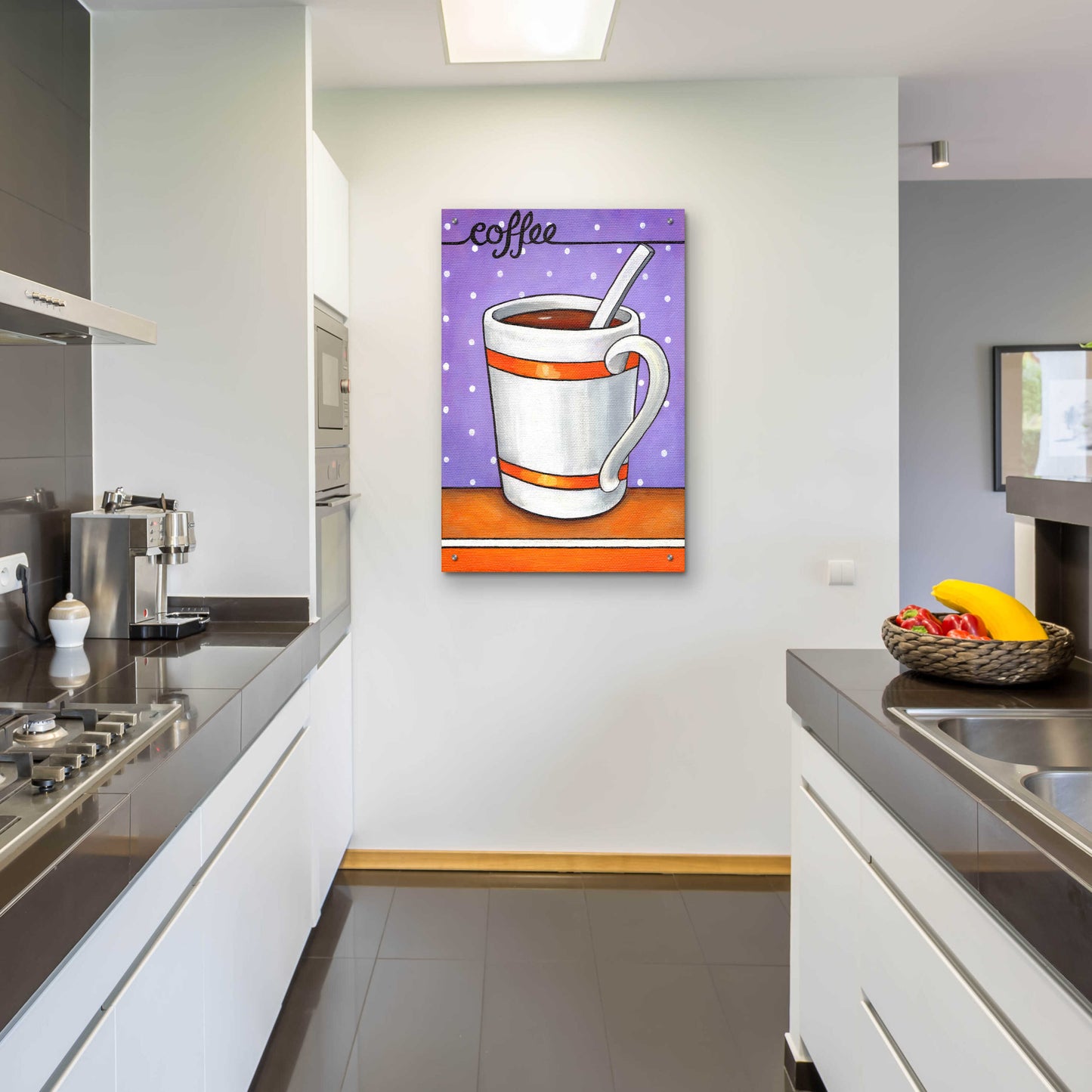 Epic Art 'Good Morning Cafe Coffee' by Cathy Horvath-Buchanan, Acrylic Glass Wall Art,24x36