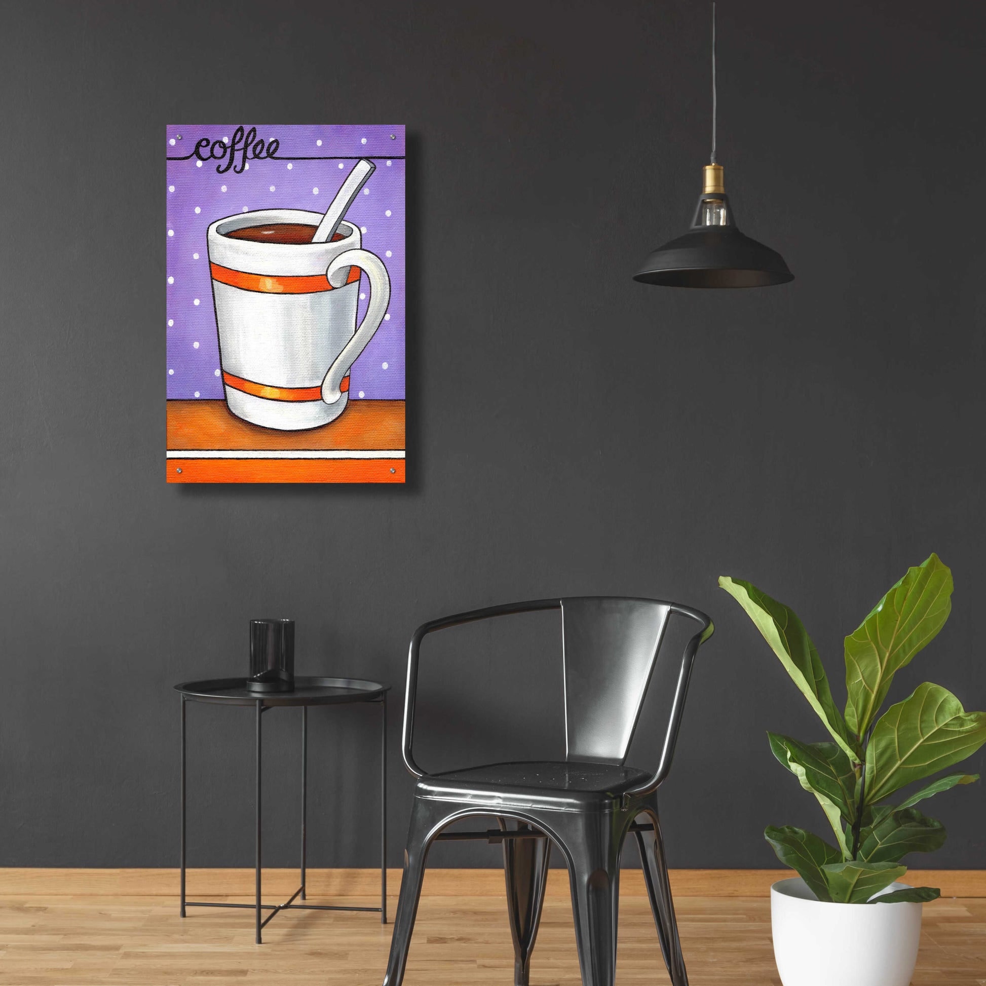 Epic Art 'Good Morning Cafe Coffee' by Cathy Horvath-Buchanan, Acrylic Glass Wall Art,24x36
