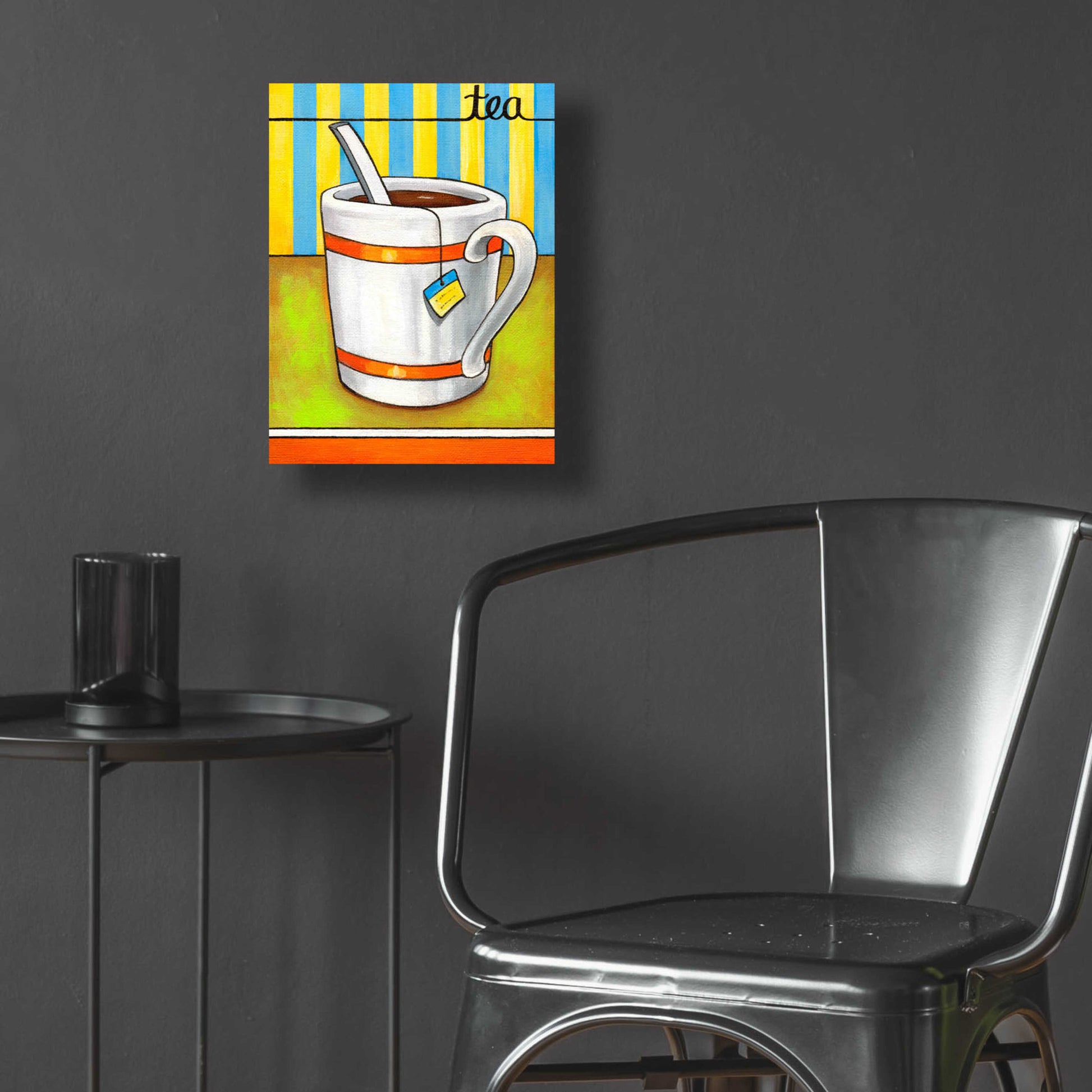 Epic Art 'Good Morning Cafe Tea' by Cathy Horvath-Buchanan, Acrylic Glass Wall Art,12x16