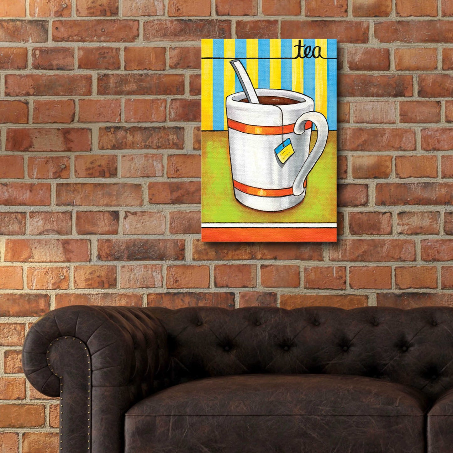 Epic Art 'Good Morning Cafe Tea' by Cathy Horvath-Buchanan, Acrylic Glass Wall Art,16x24