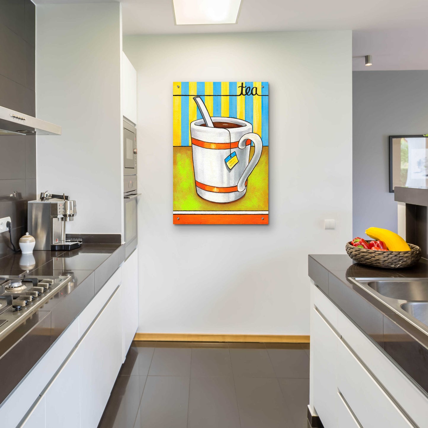 Epic Art 'Good Morning Cafe Tea' by Cathy Horvath-Buchanan, Acrylic Glass Wall Art,24x36