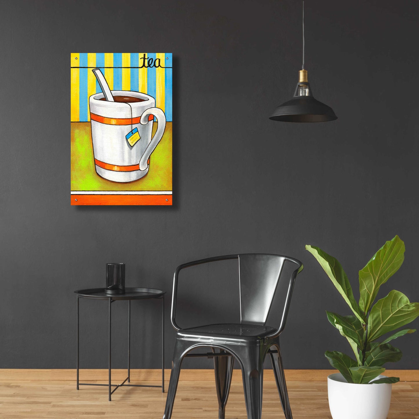 Epic Art 'Good Morning Cafe Tea' by Cathy Horvath-Buchanan, Acrylic Glass Wall Art,24x36