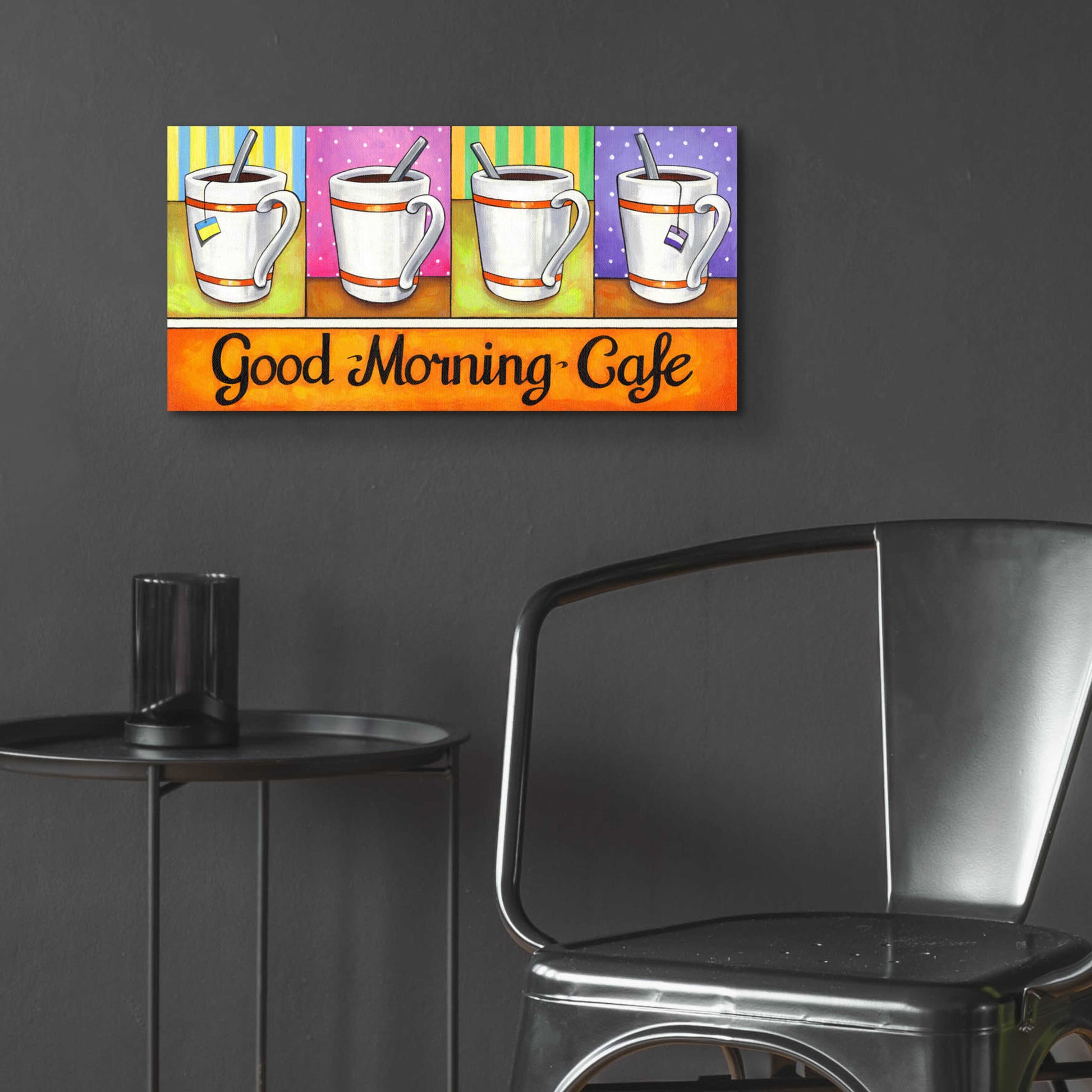 Epic Art 'Good Morning Cafe' by Cathy Horvath-Buchanan, Acrylic Glass Wall Art,24x12