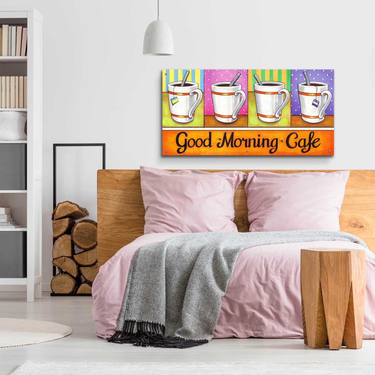 Epic Art 'Good Morning Cafe' by Cathy Horvath-Buchanan, Acrylic Glass Wall Art,48x24