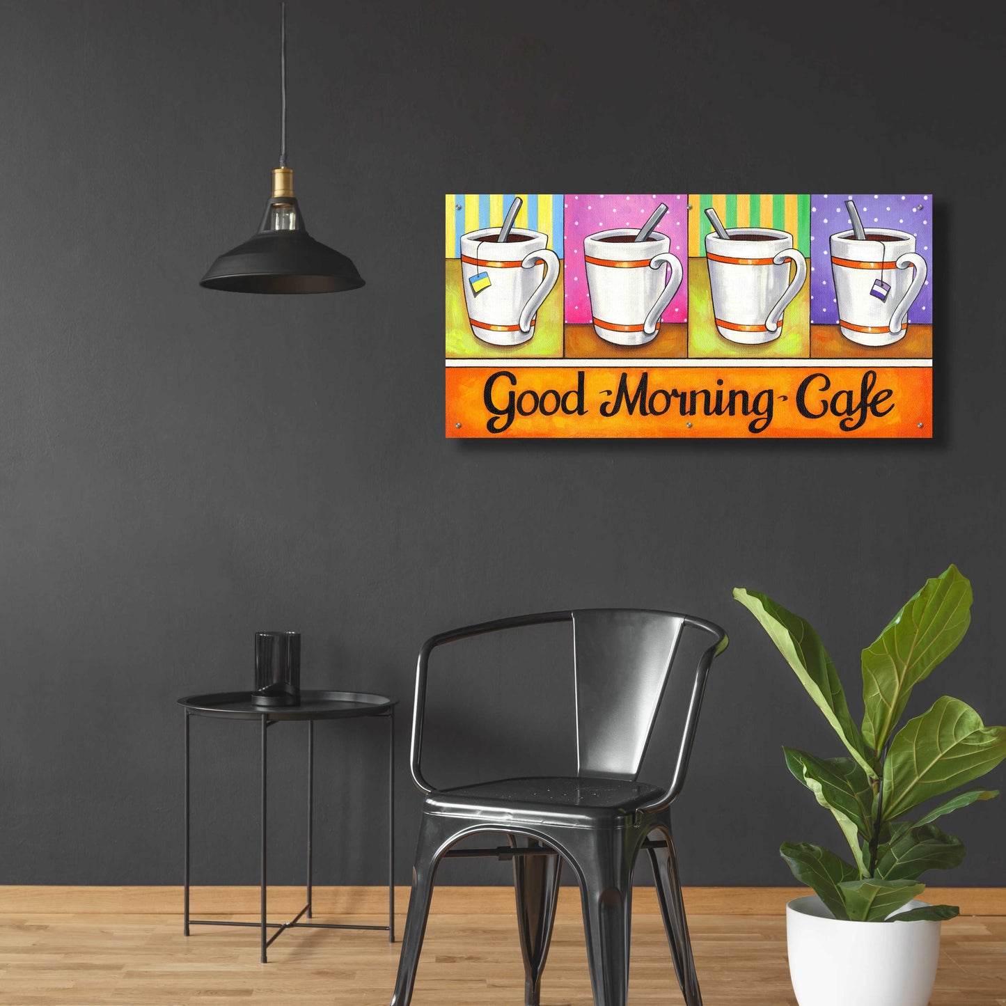 Epic Art 'Good Morning Cafe' by Cathy Horvath-Buchanan, Acrylic Glass Wall Art,48x24