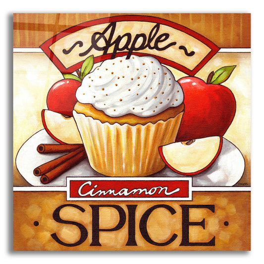 Epic Art 'Cupcake Apple Cinnamon Spice' by Cathy Horvath-Buchanan, Acrylic Glass Wall Art