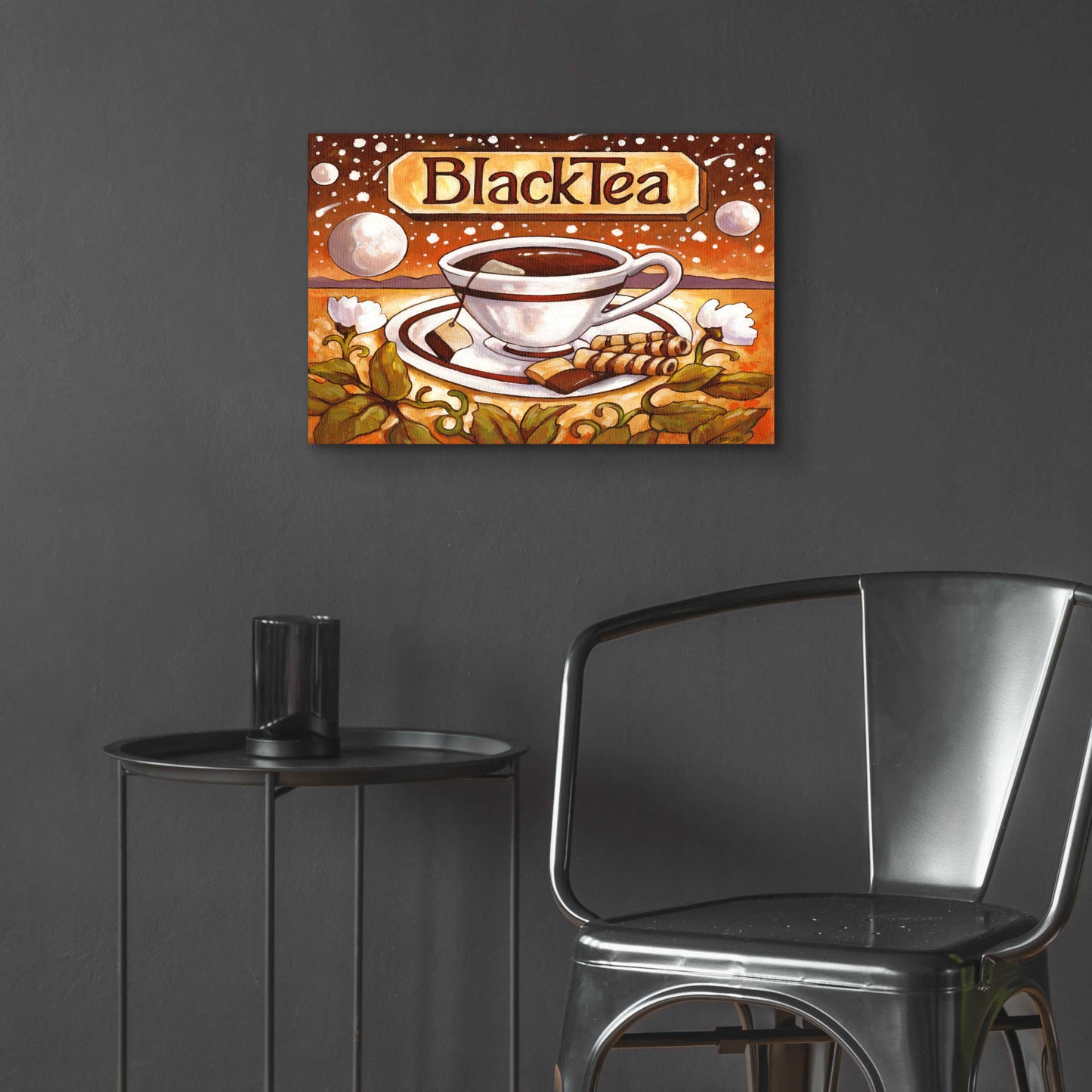 Epic Art 'Tea Time Black Tea' by Cathy Horvath-Buchanan, Acrylic Glass Wall Art,24x16