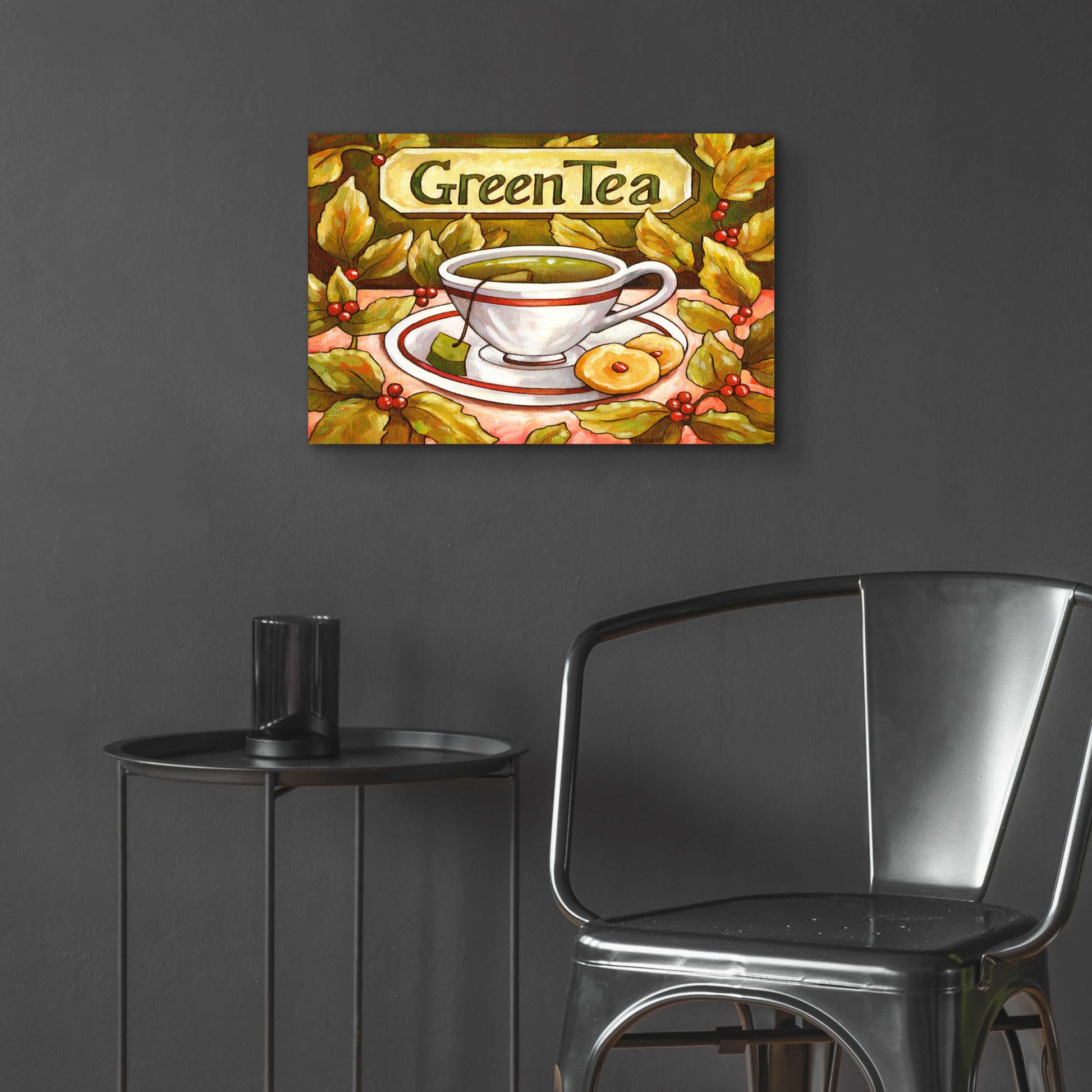 Epic Art 'Tea Time Green Tea' by Cathy Horvath-Buchanan, Acrylic Glass Wall Art,24x16