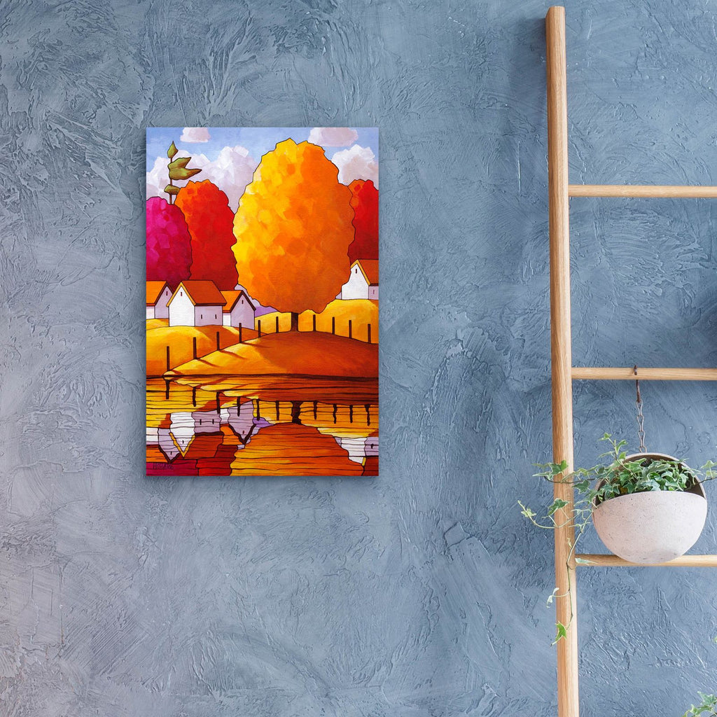 Golden Country Fall by Cathy Horvath - 16x24 acrylic wall art in a room