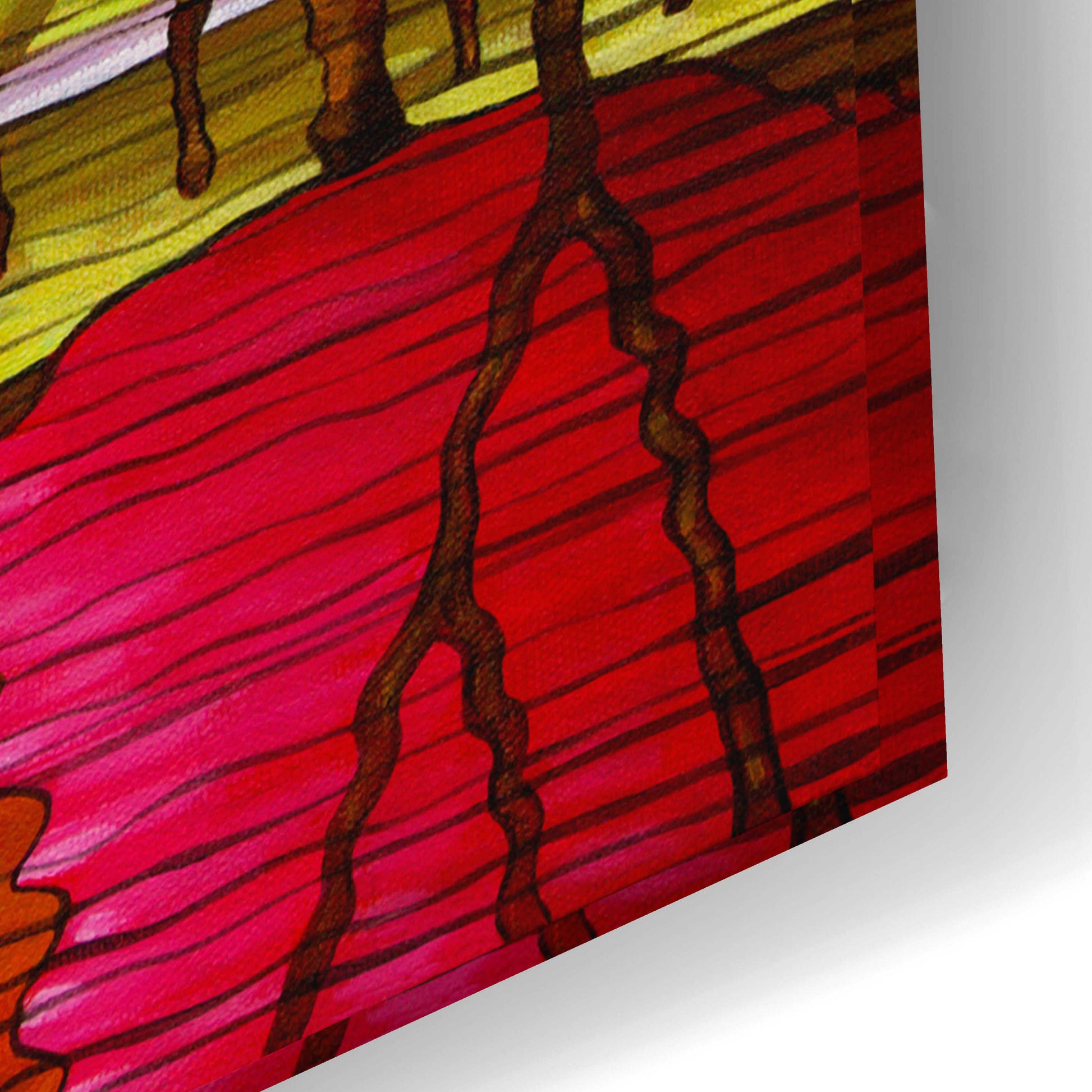 Epic Art 'Roadway Fall Reflection' by Cathy Horvath-Buchanan, Acrylic Glass Wall Art,24x16