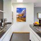 Elk at Sunset by Chris Dobrowolski - 24x36 acrylic wall art in a room