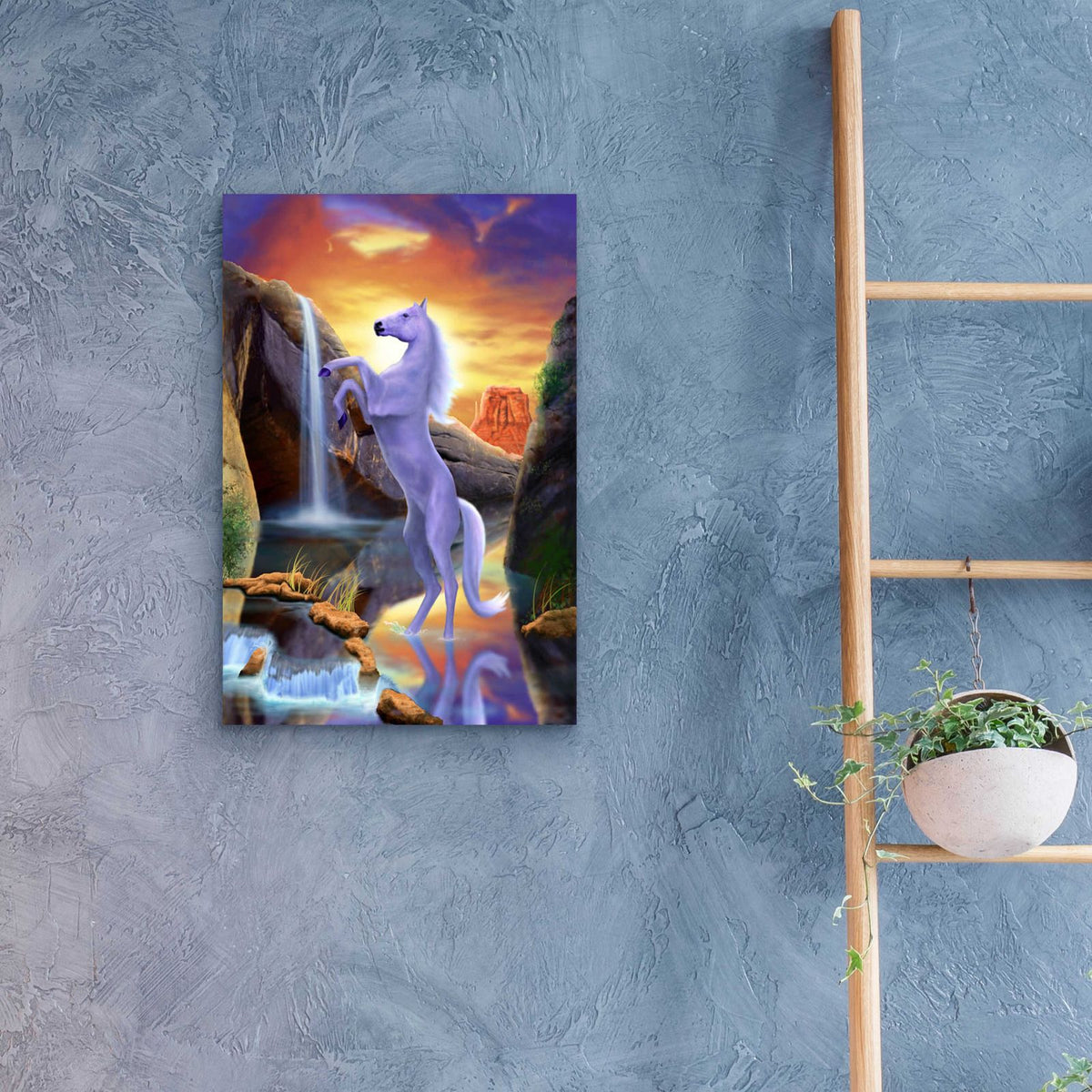Desert Horse by Chris Dobrowolski - 16x24 acrylic wall art in a room