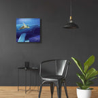 Epic Art 'Sea Turtle and Friend' by Chris Dobrowolski, Acrylic Glass Wall Art,24x24