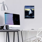 Orca Sunset by Chris Dobrowolski - 12x16 acrylic wall art in a room