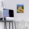 Rockies Mountain Lion by Chris Dobrowolski - 12x16 acrylic wall art in a room