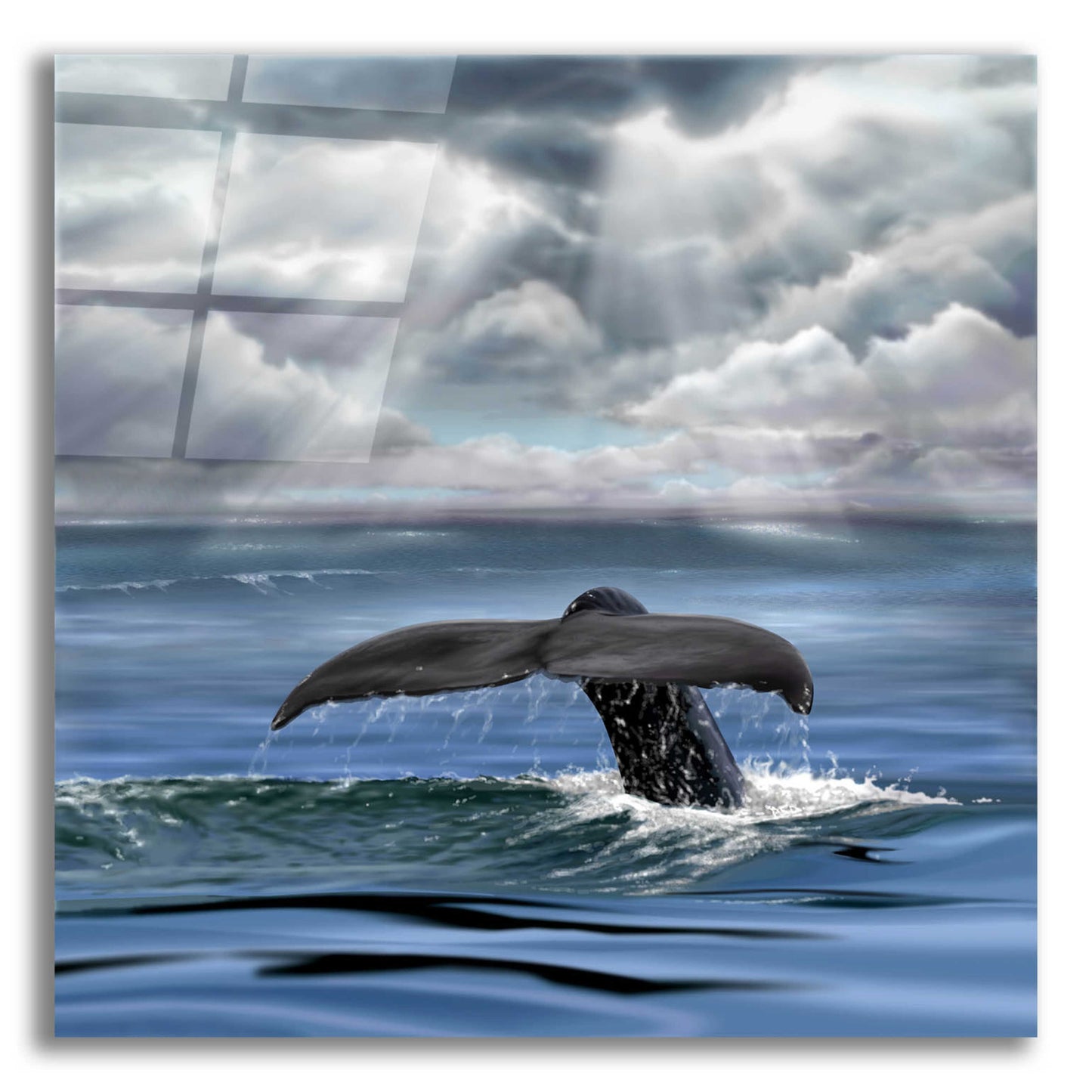 Epic Art 'Whale Fluke' by Chris Dobrowolski, Acrylic Glass Wall Art