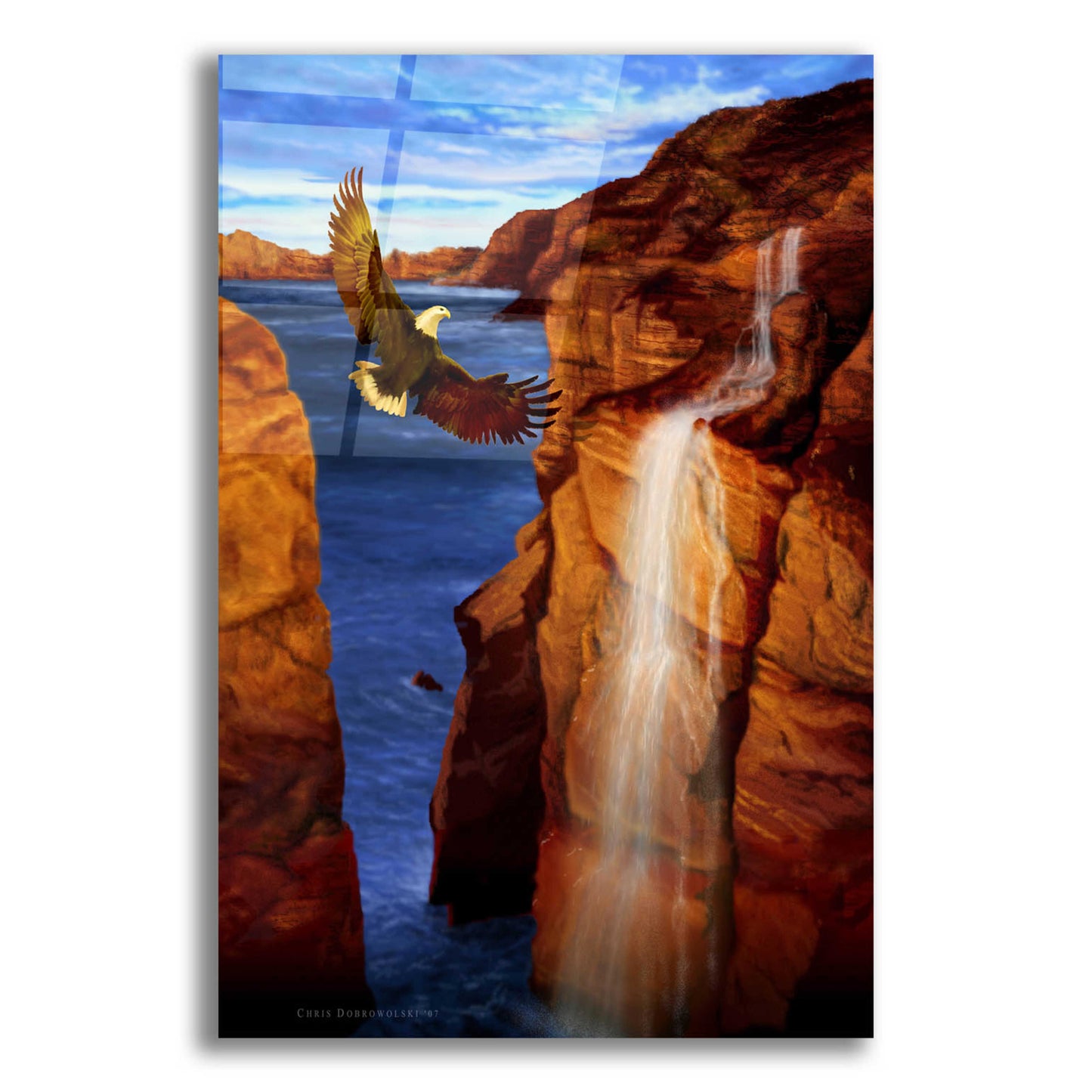 Epic Art 'Canyon Eagle' by Chris Dobrowolski, Acrylic Glass Wall Art