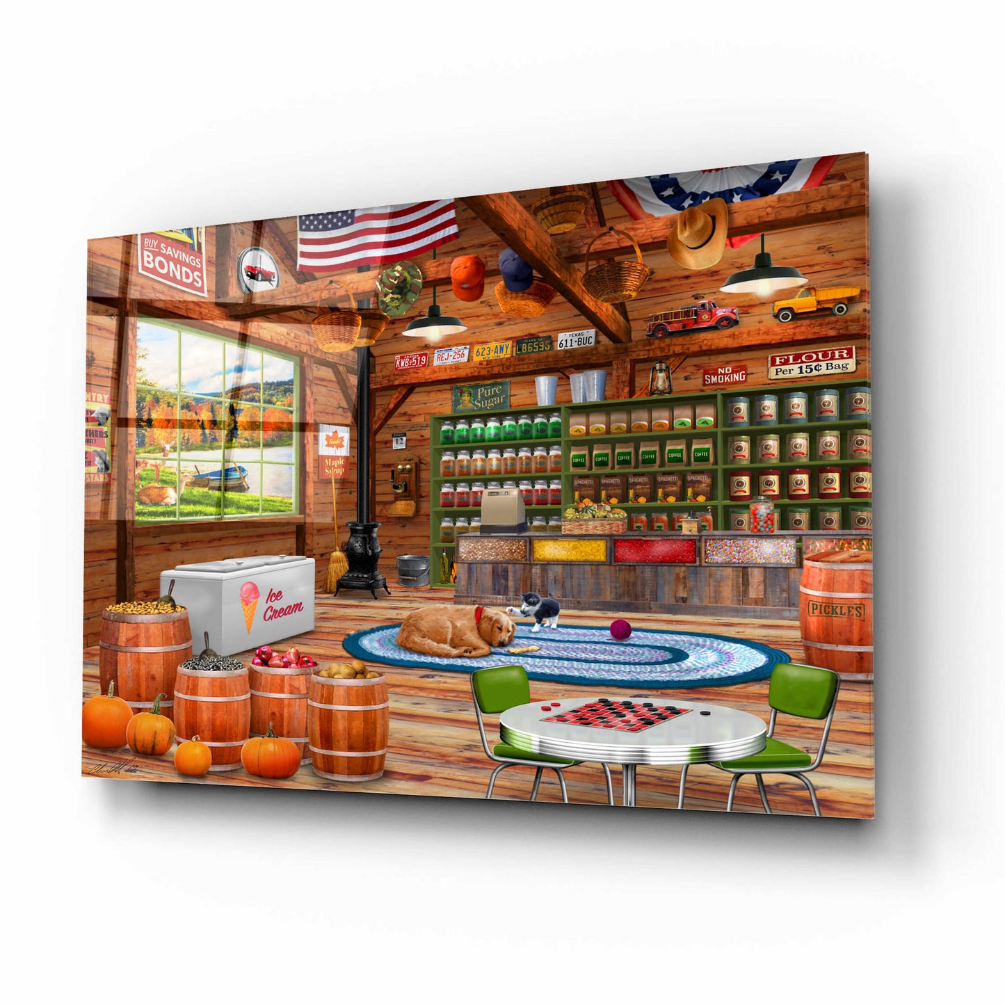 Epic Art 'General Store' by Chris Dobrowolski, Acrylic Glass Wall Art,16x12