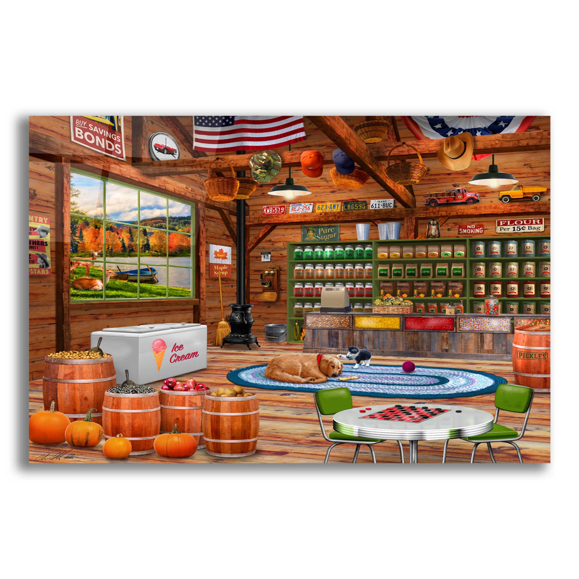 Epic Art 'General Store' by Chris Dobrowolski, Acrylic Glass Wall Art,24x16