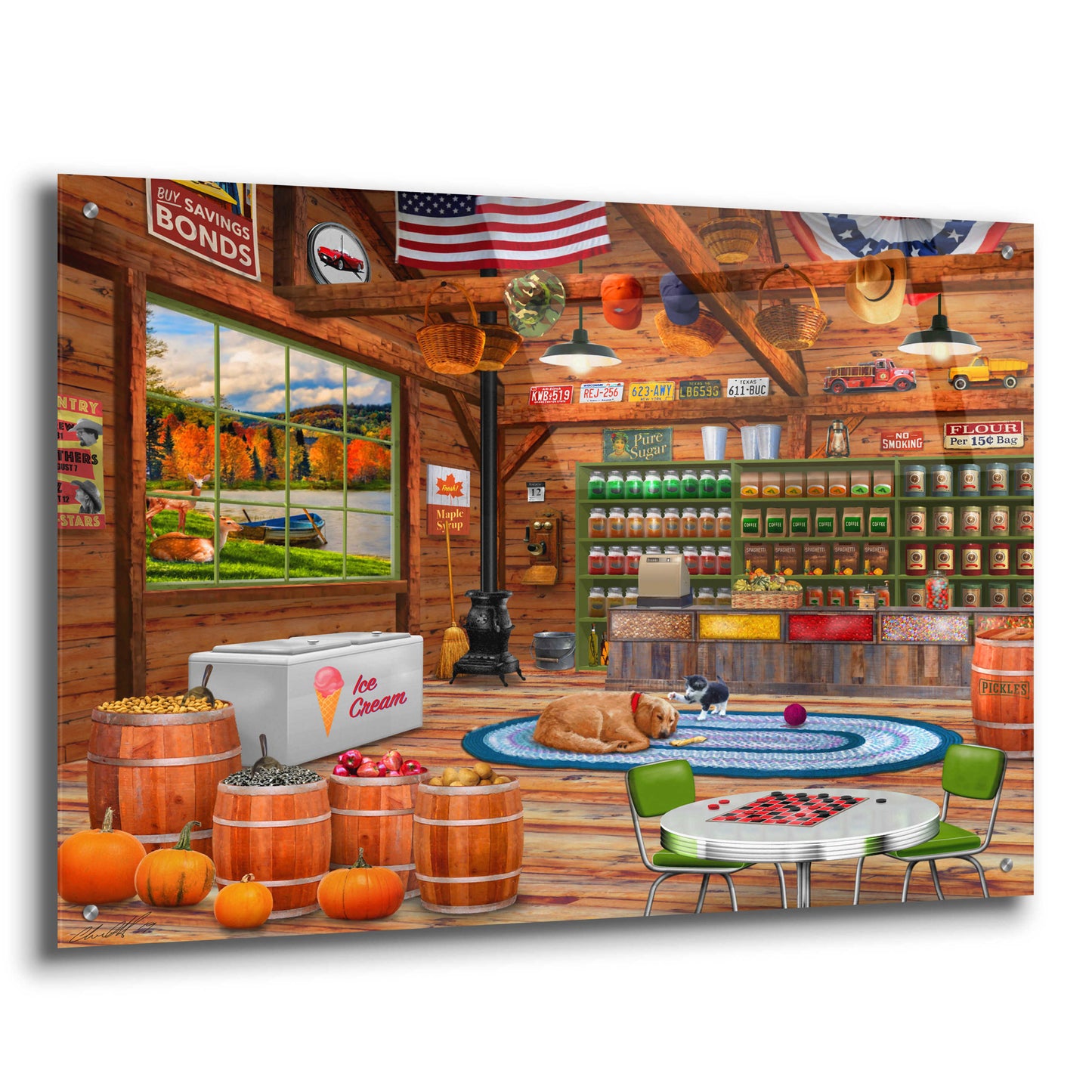 Epic Art 'General Store' by Chris Dobrowolski, Acrylic Glass Wall Art,36x24