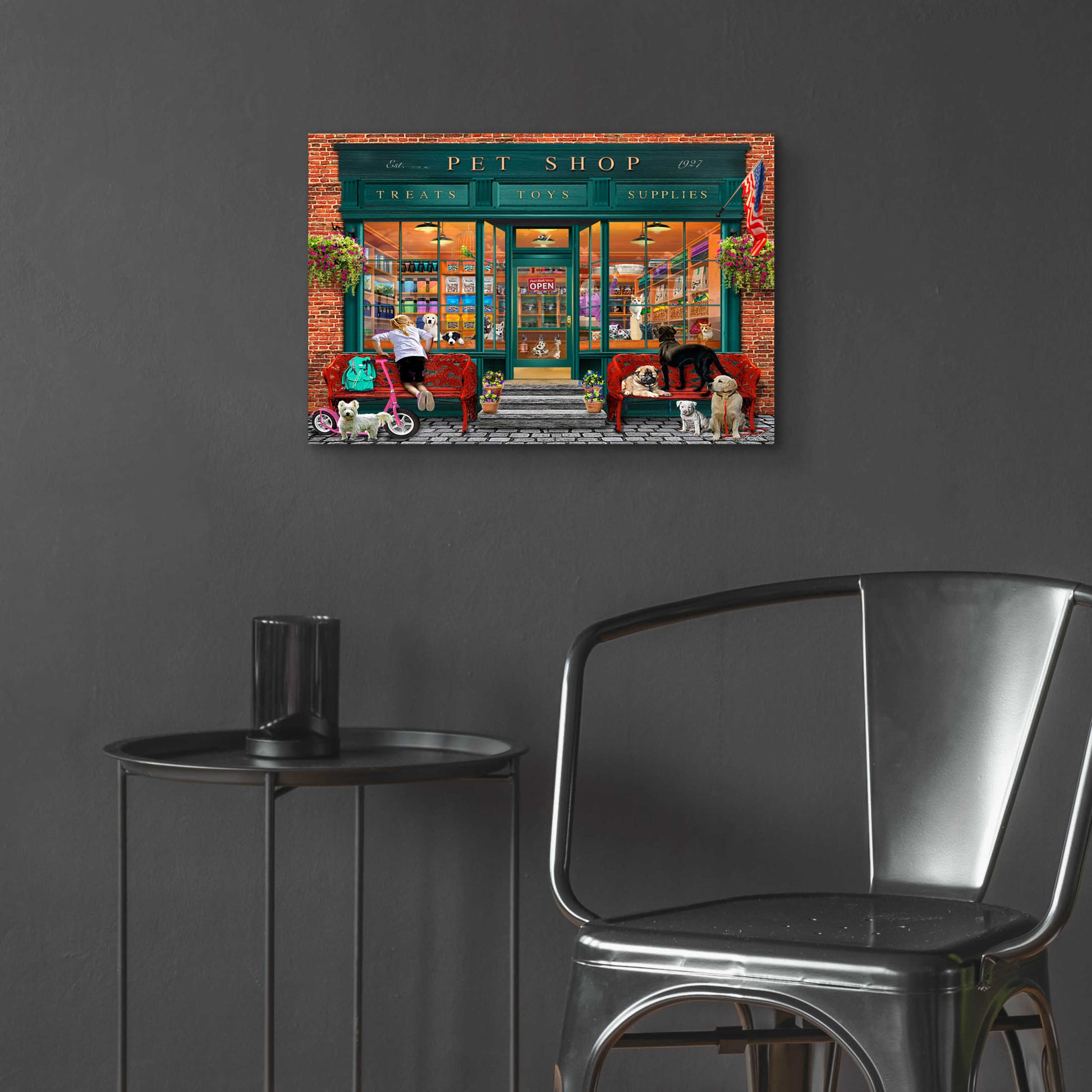 Epic Art 'Pet Shop' by Chris Dobrowolski, Acrylic Glass Wall Art,24x16