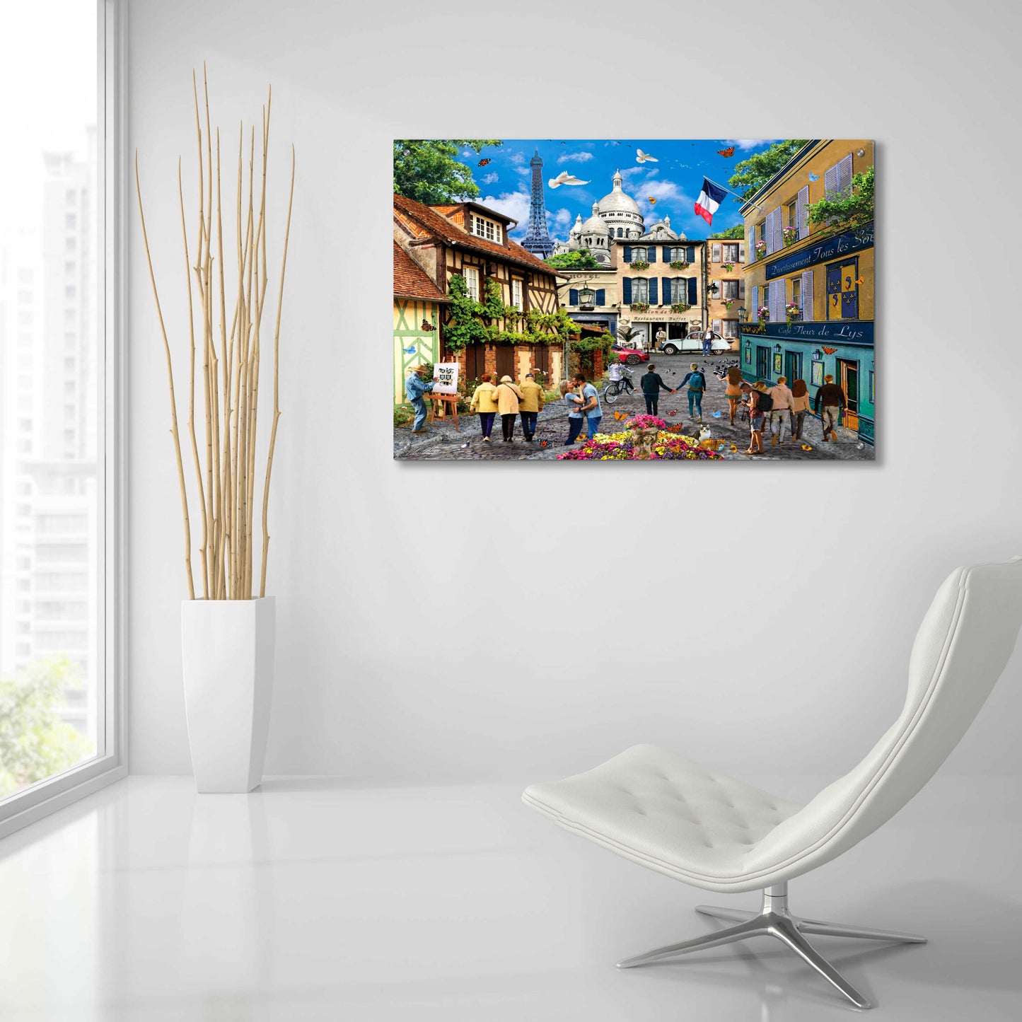 Epic Art 'Paris' by Chris Dobrowolski, Acrylic Glass Wall Art,36x24