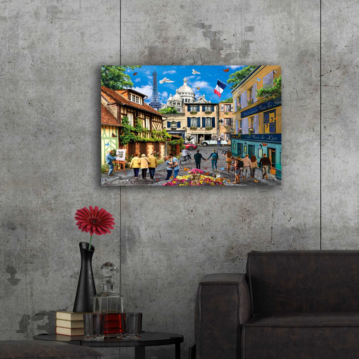 Epic Art 'Paris' by Chris Dobrowolski, Acrylic Glass Wall Art,36x24