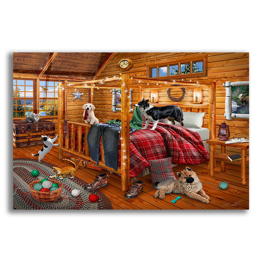 Epic Art 'Cabin Mischief' by Chris Dobrowolski, Acrylic Glass Wall Art