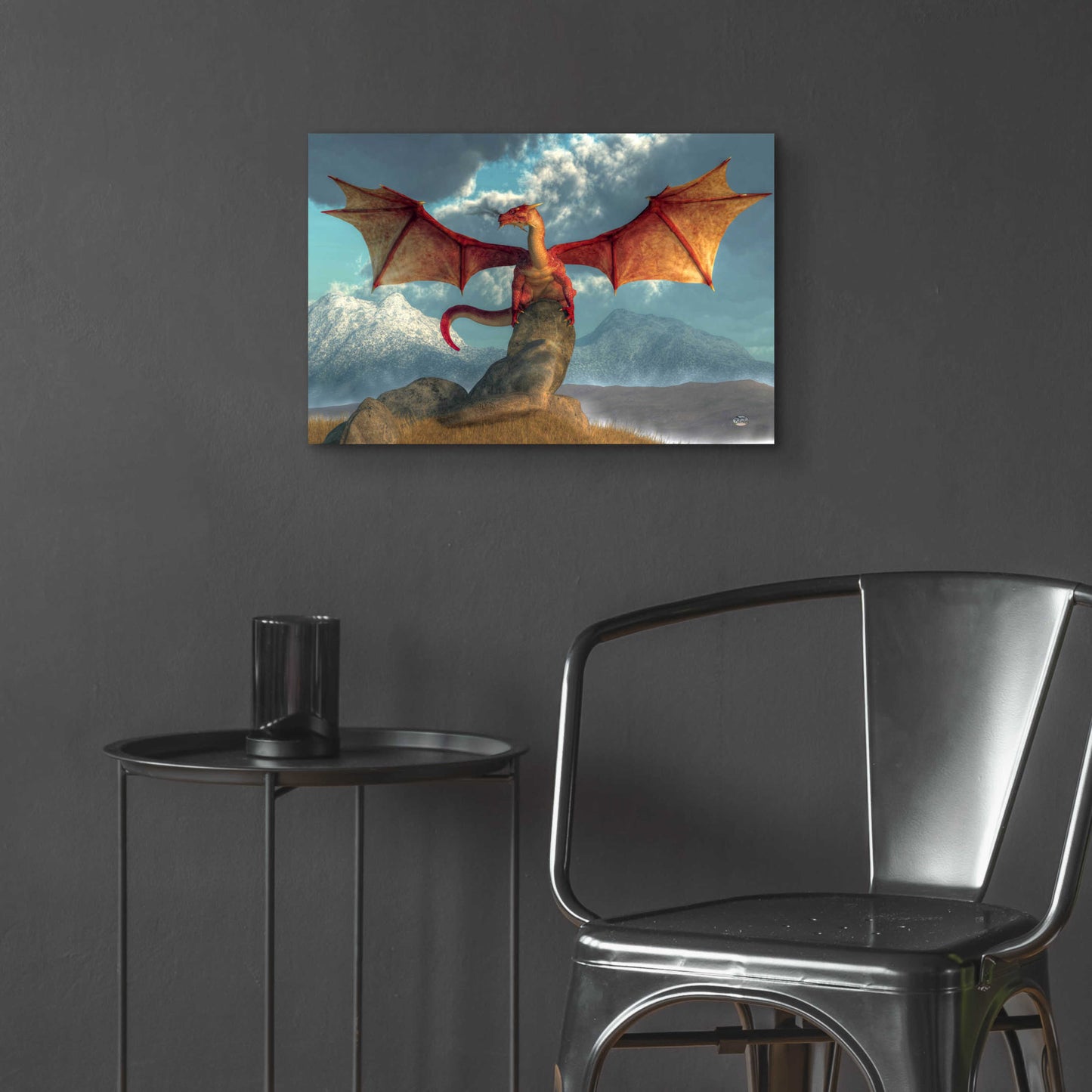 Epic Art 'Fire Dragon' by Daniel Eskridge, Acrylic Glass Wall Art,24x16