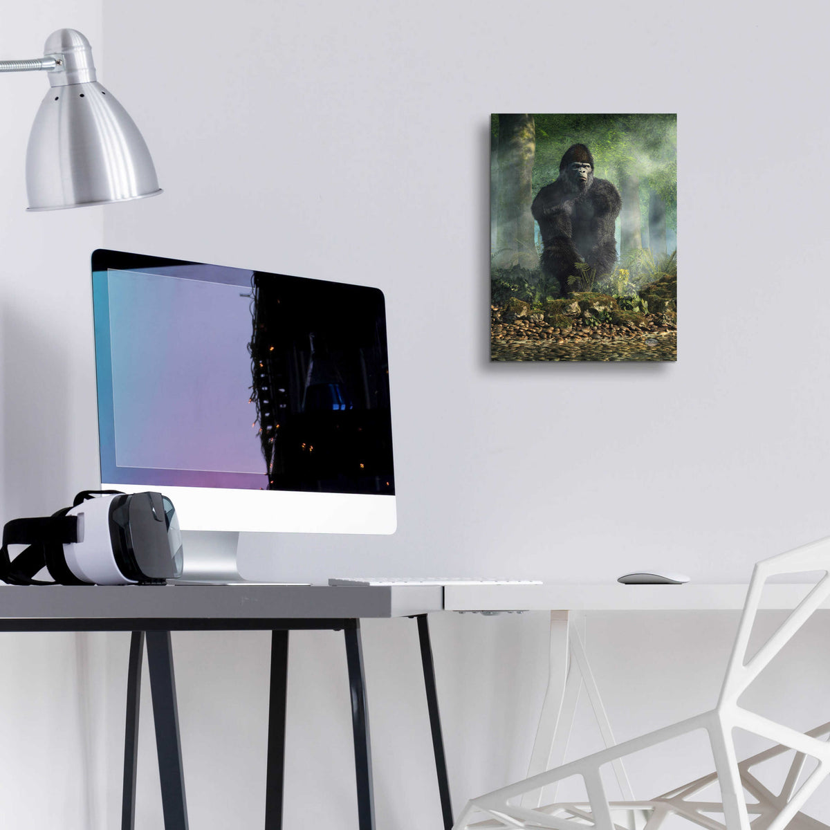 Epic Art 'Gorilla' by Daniel Eskridge, Acrylic Glass Wall Art,12x16