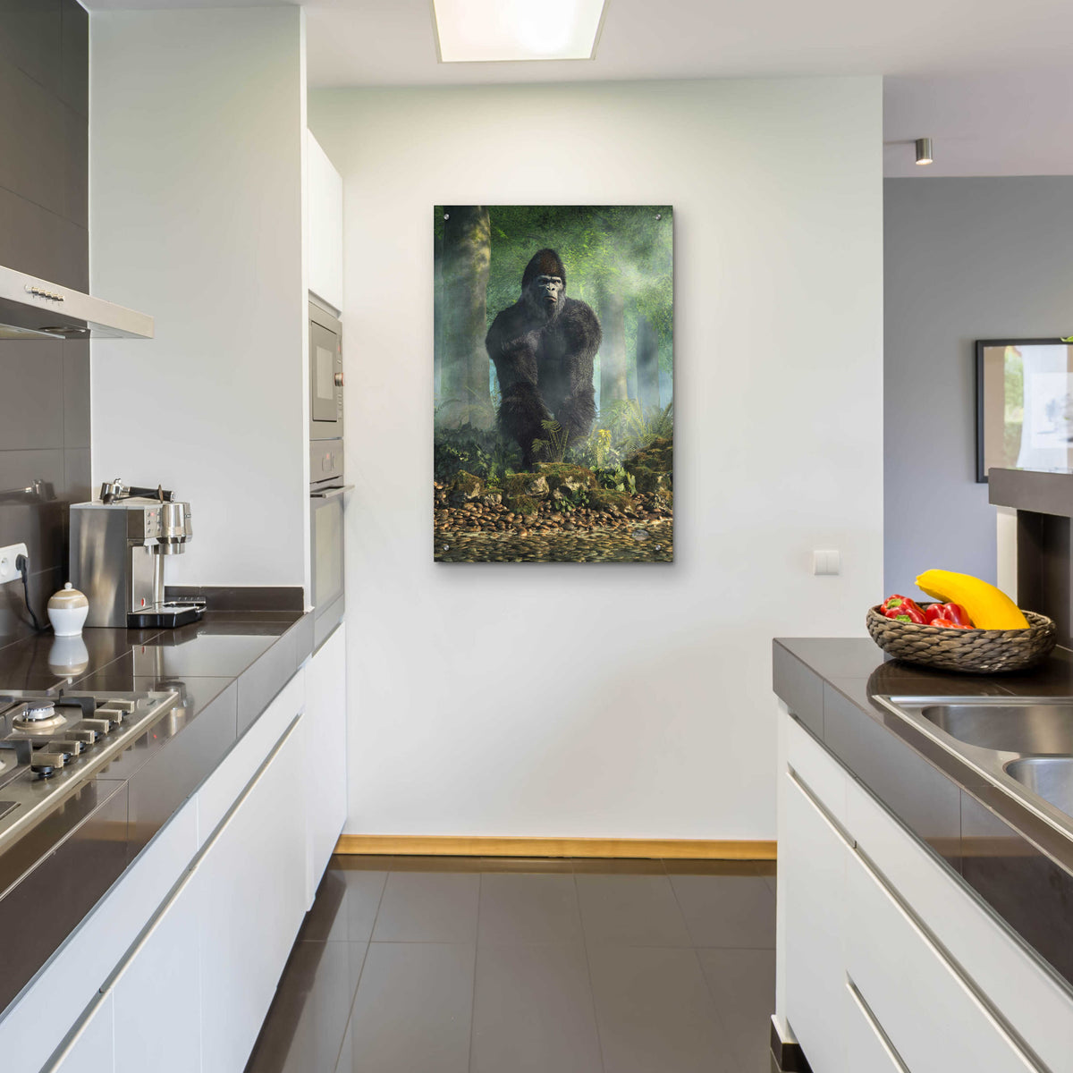Epic Art 'Gorilla' by Daniel Eskridge, Acrylic Glass Wall Art,24x36