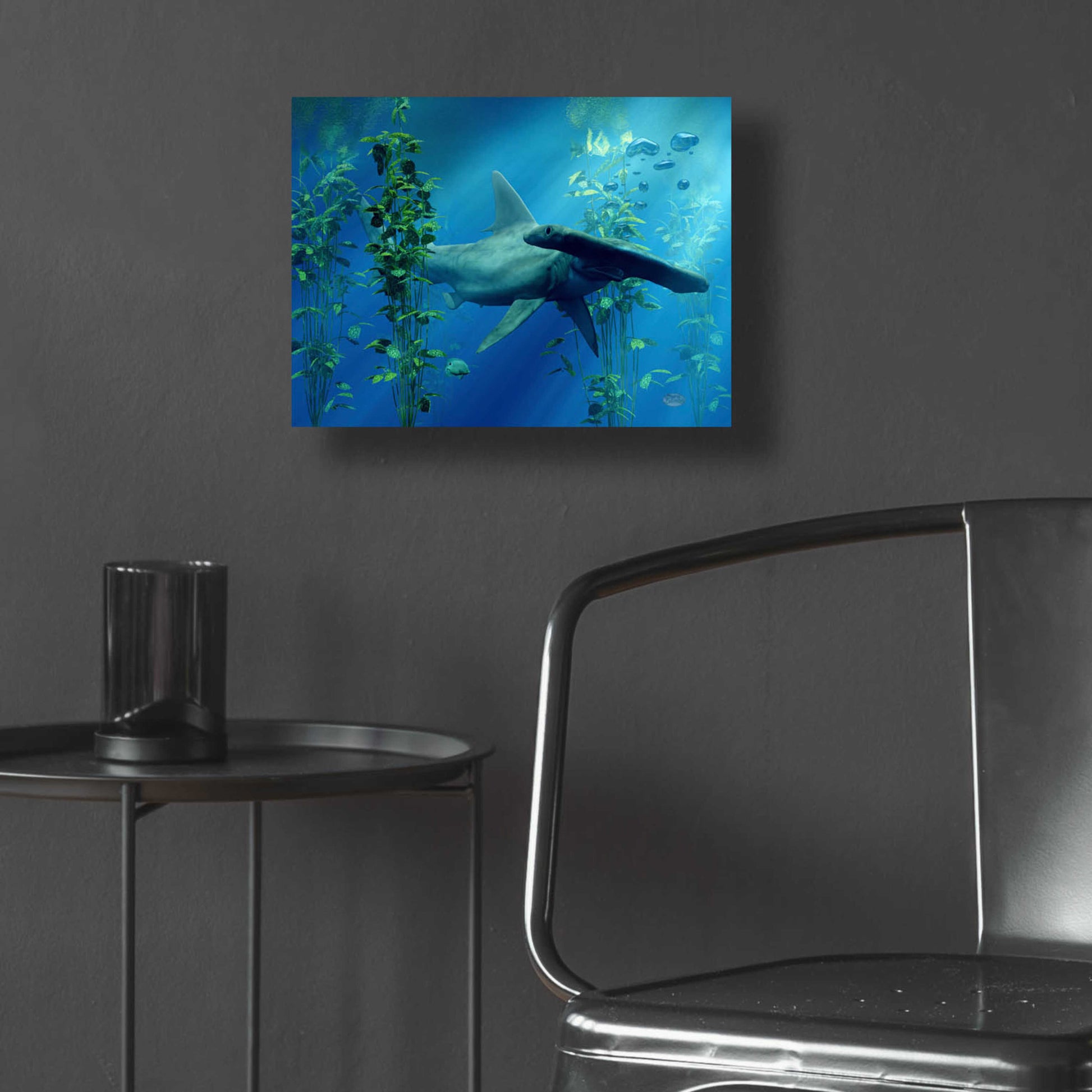 Epic Art 'Hammerhead' by Daniel Eskridge, Acrylic Glass Wall Art,16x12