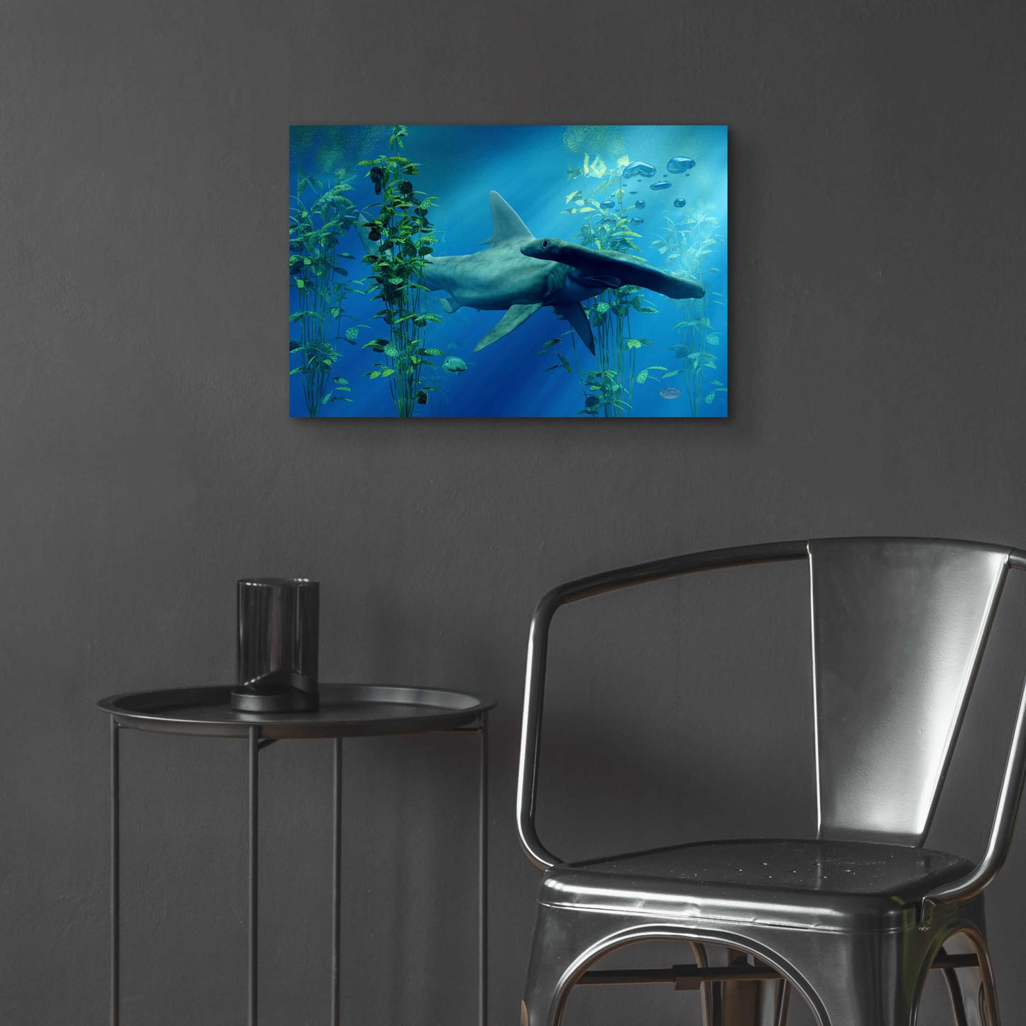 Epic Art 'Hammerhead' by Daniel Eskridge, Acrylic Glass Wall Art,24x16