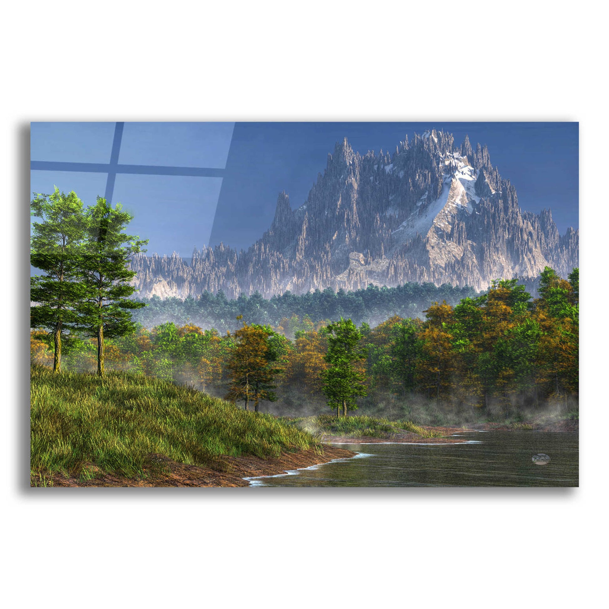 Epic Art 'Happy River Valley' by Daniel Eskridge, Acrylic Glass Wall Art,24x16