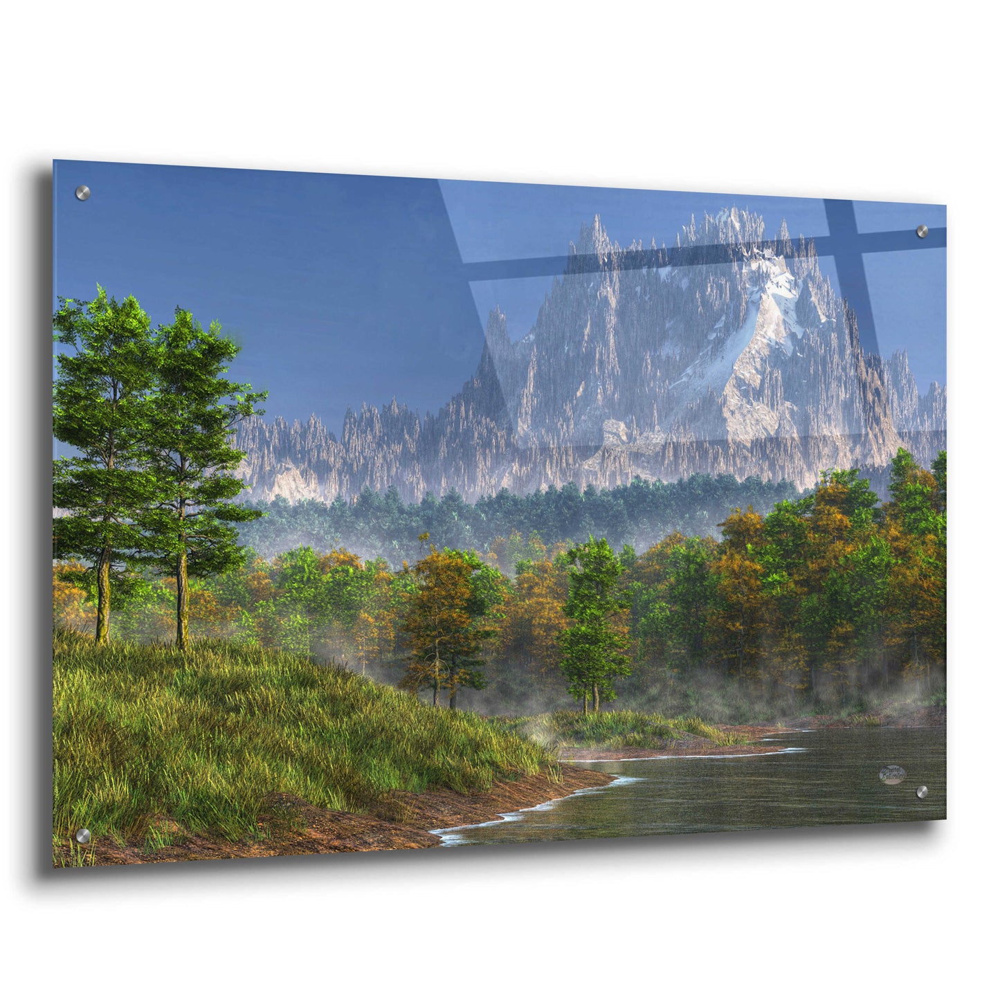 Epic Art 'Happy River Valley' by Daniel Eskridge, Acrylic Glass Wall Art,36x24