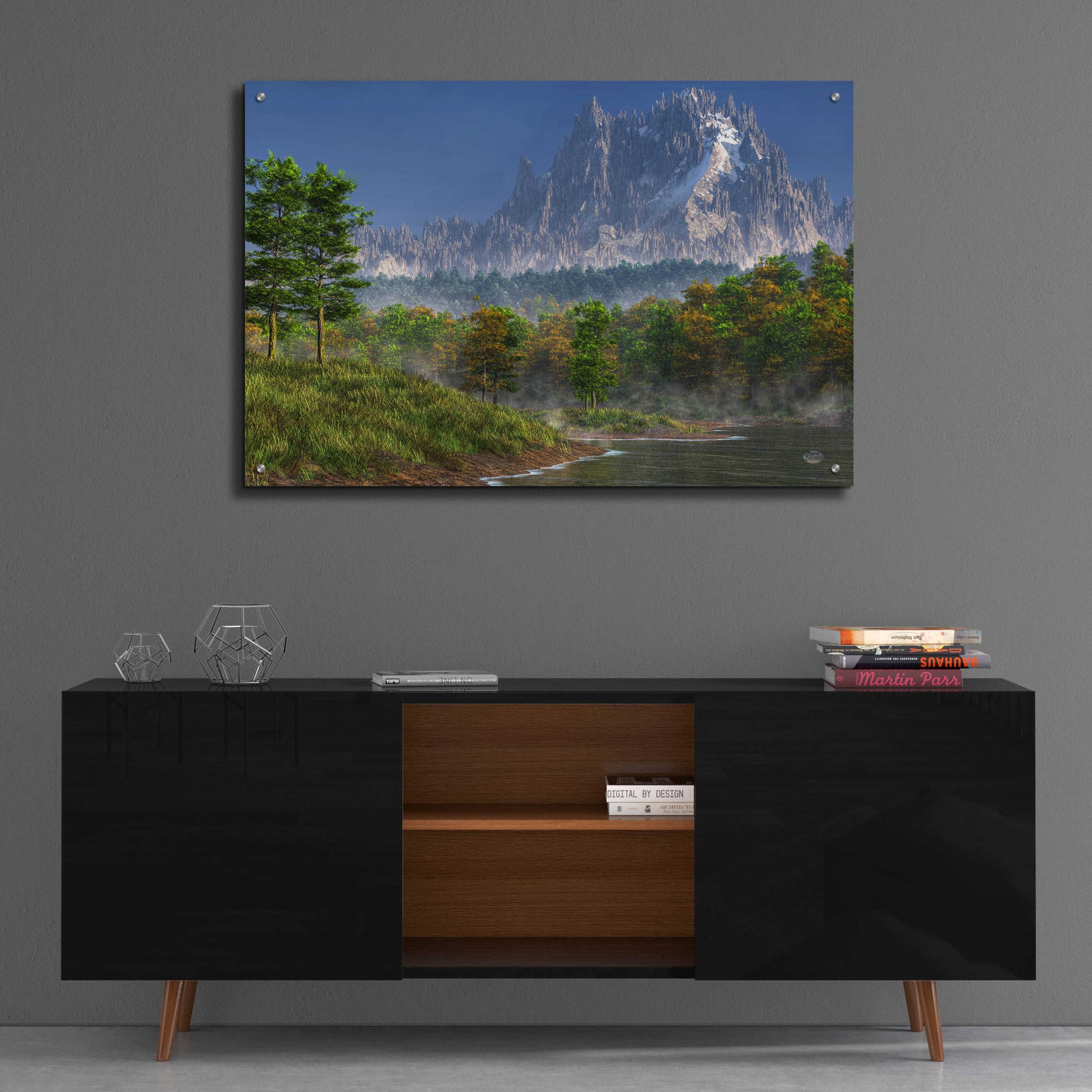 Epic Art 'Happy River Valley' by Daniel Eskridge, Acrylic Glass Wall Art,36x24