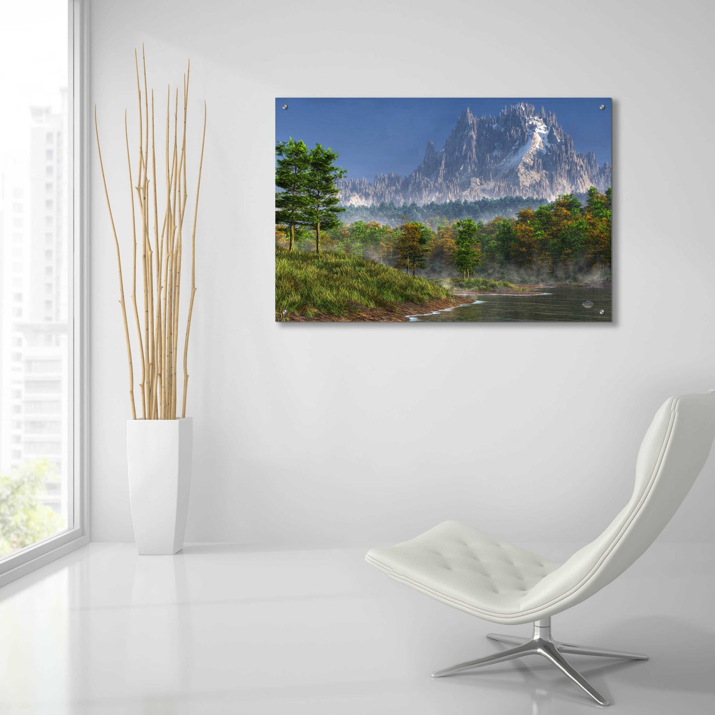 Epic Art 'Happy River Valley' by Daniel Eskridge, Acrylic Glass Wall Art,36x24